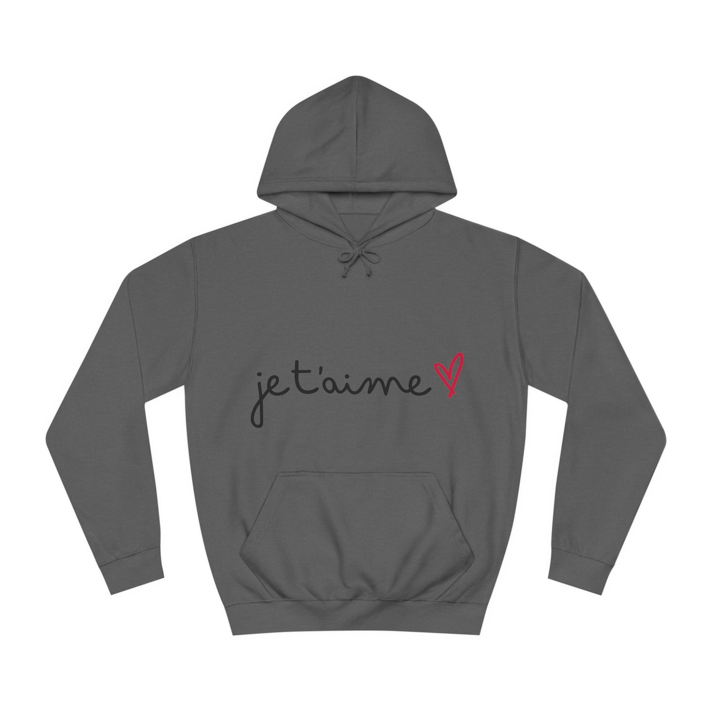Jetaime - love - Unisex College Hoodie