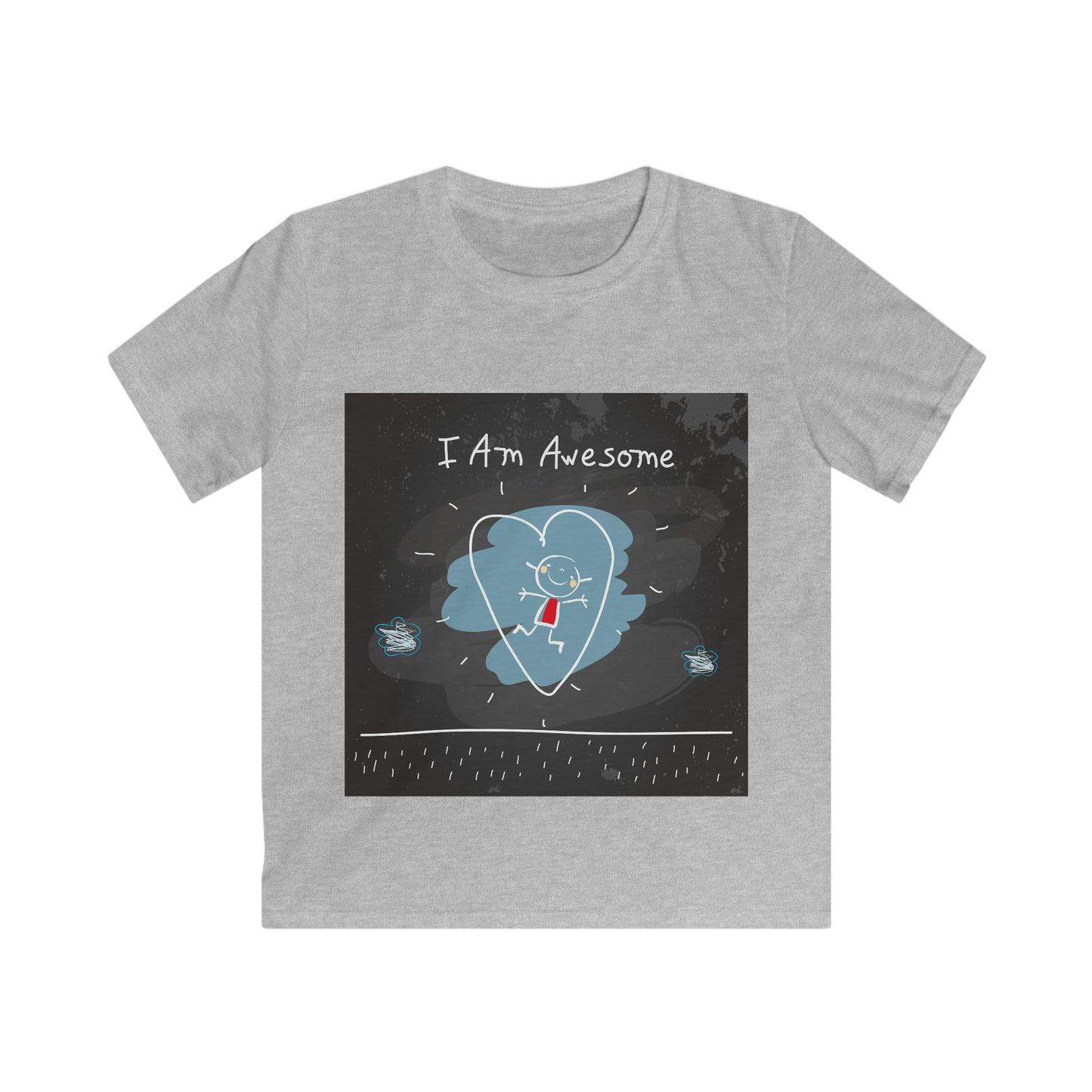 I am awesome - Affirmation Kids Softstyle Tee