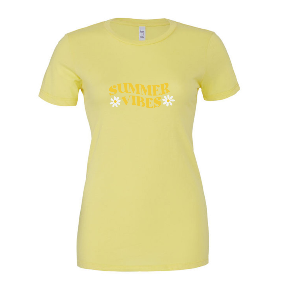 Summer Vibes - Ladies Slim Fit T-Shirt