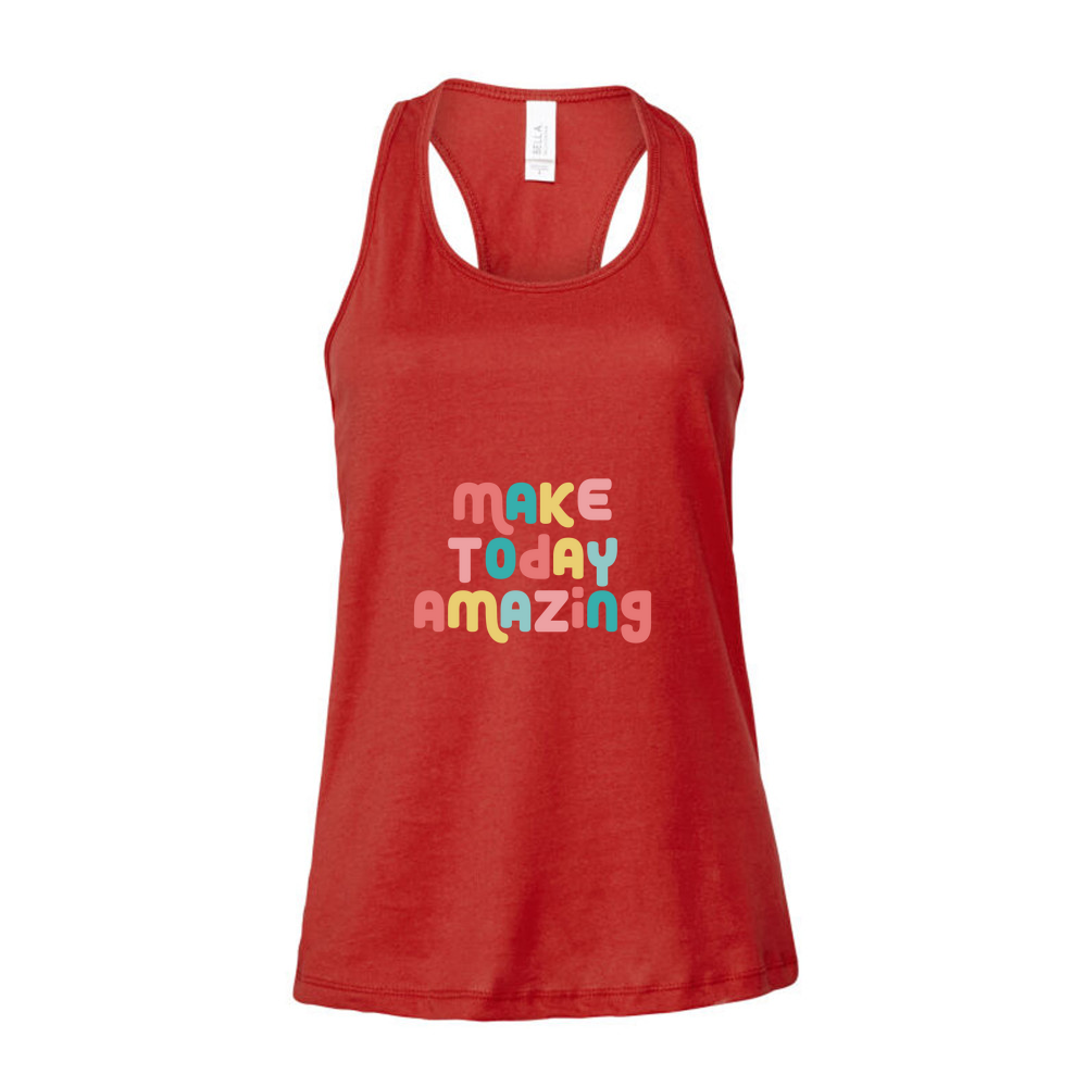 Make Today Amazing Affirmation - Ladies Racerback Tank Top