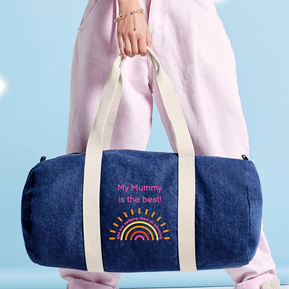 Mother's Day - Denim Barrel Bag