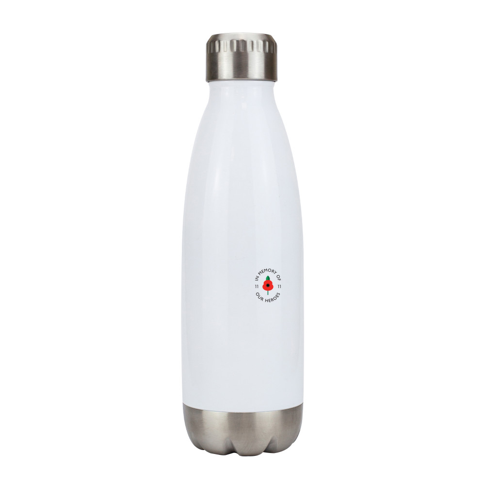 Lest we forget - Vacuum Flask with Silver Trim - 500ml