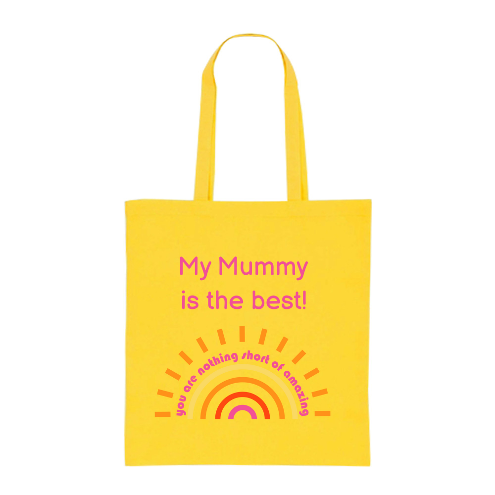 Mother's Day - Coloured Cotton Tote Bag