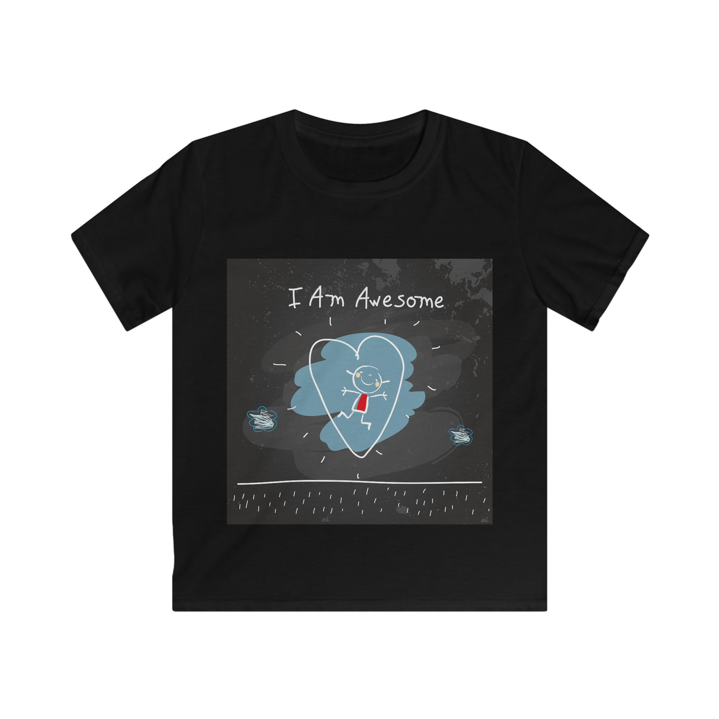 I am awesome - Affirmation Kids Softstyle Tee