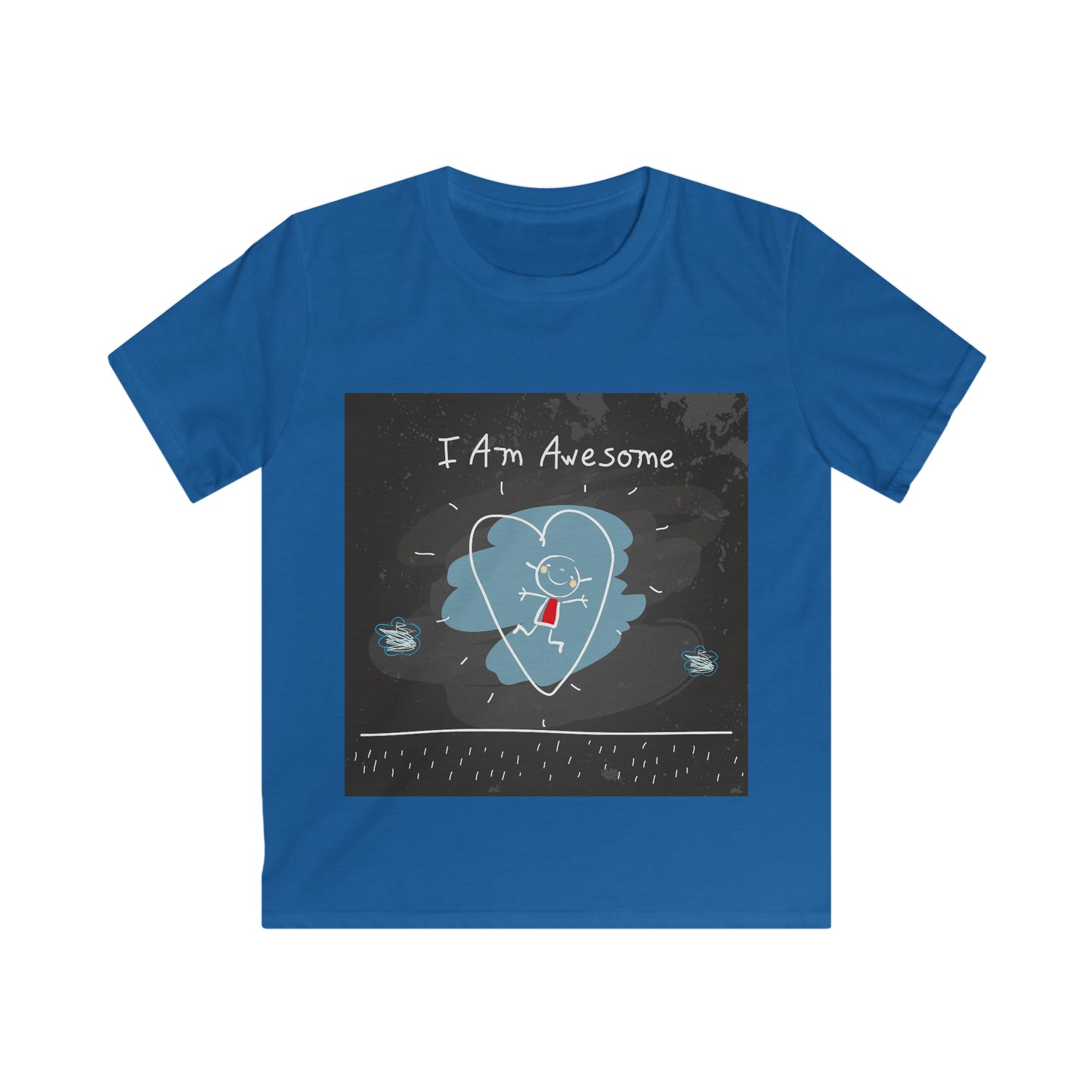 I am awesome - Affirmation Kids Softstyle Tee