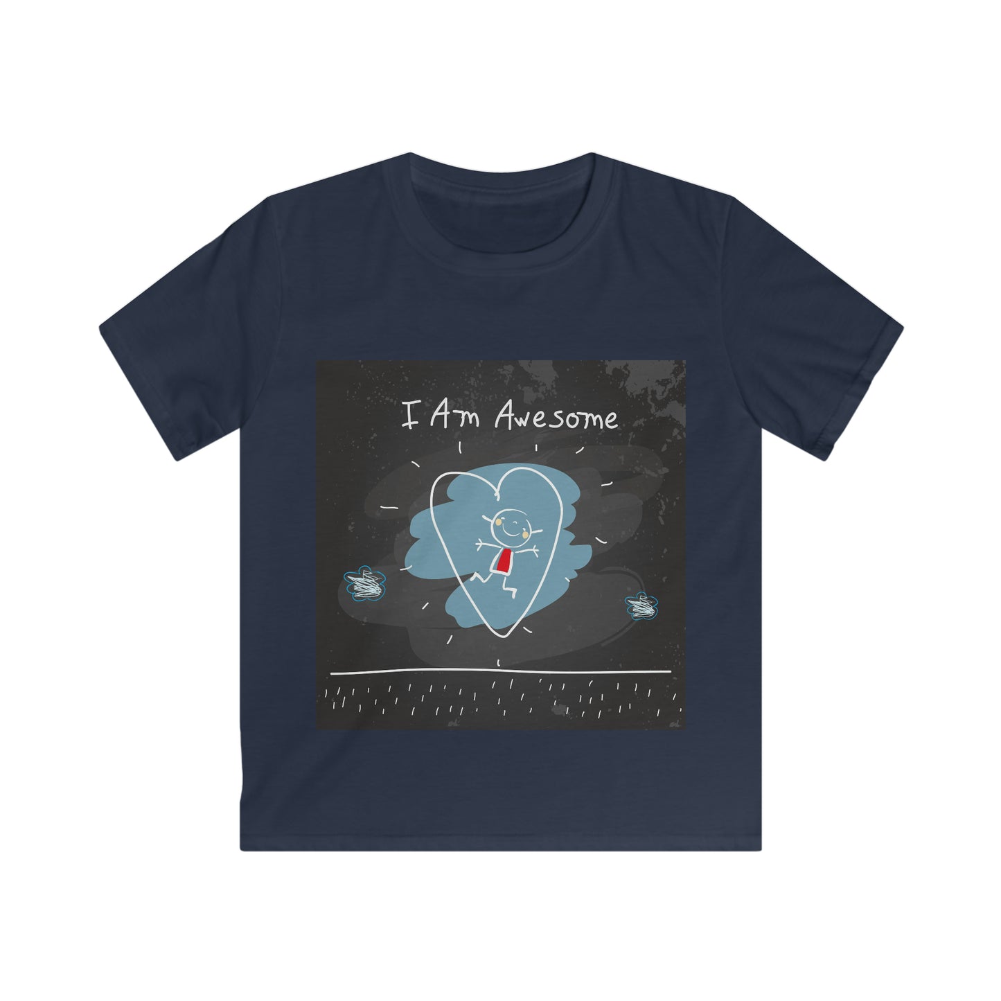 I am awesome - Affirmation Kids Softstyle Tee