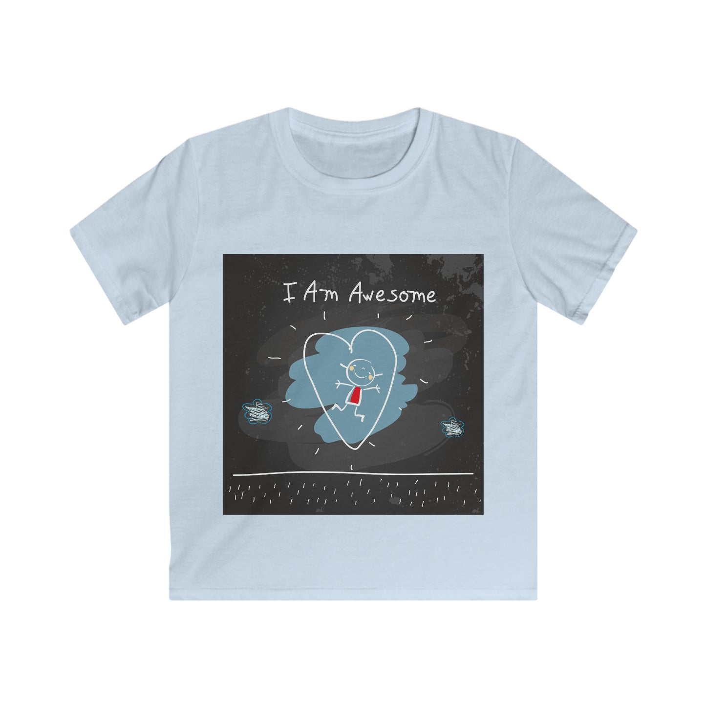 I am awesome - Affirmation Kids Softstyle Tee