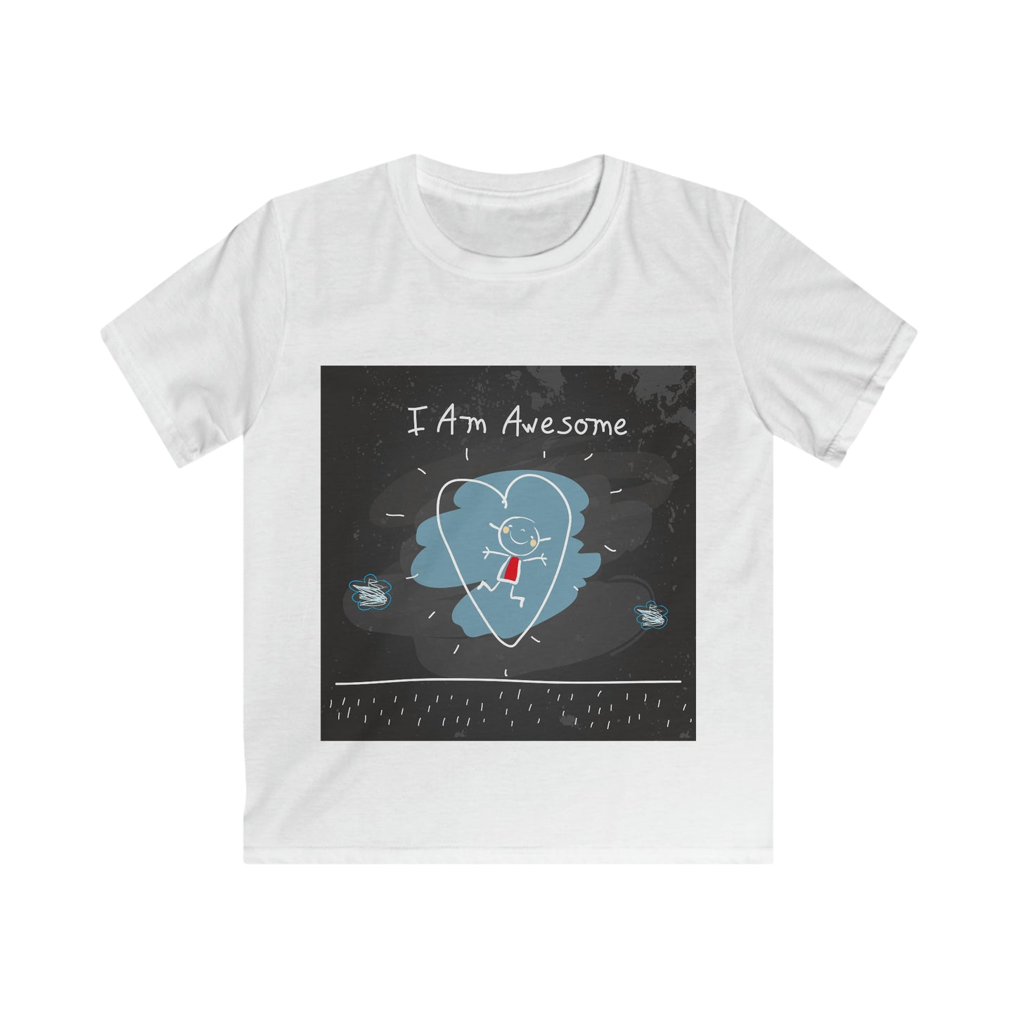 I am awesome - Affirmation Kids Softstyle Tee