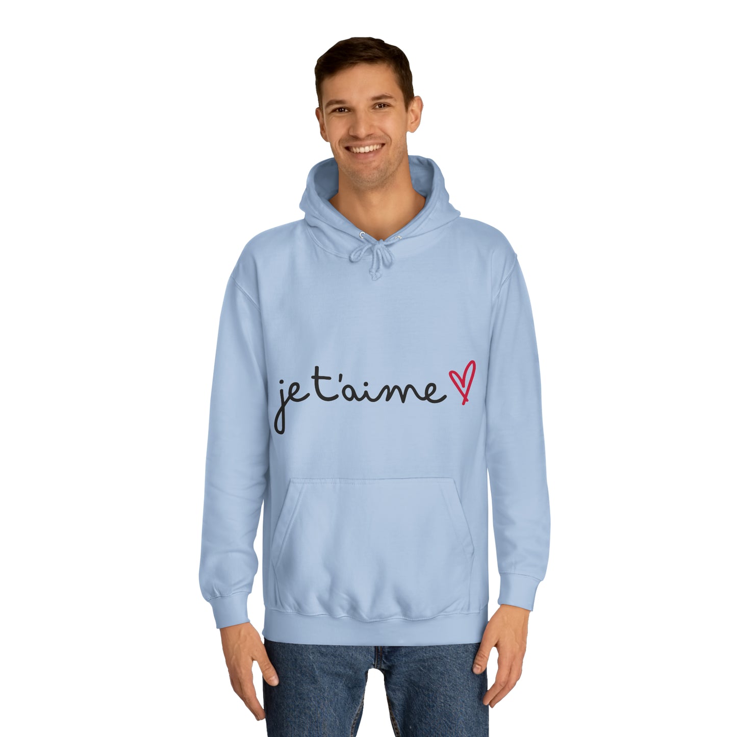 Jetaime - love - Unisex College Hoodie