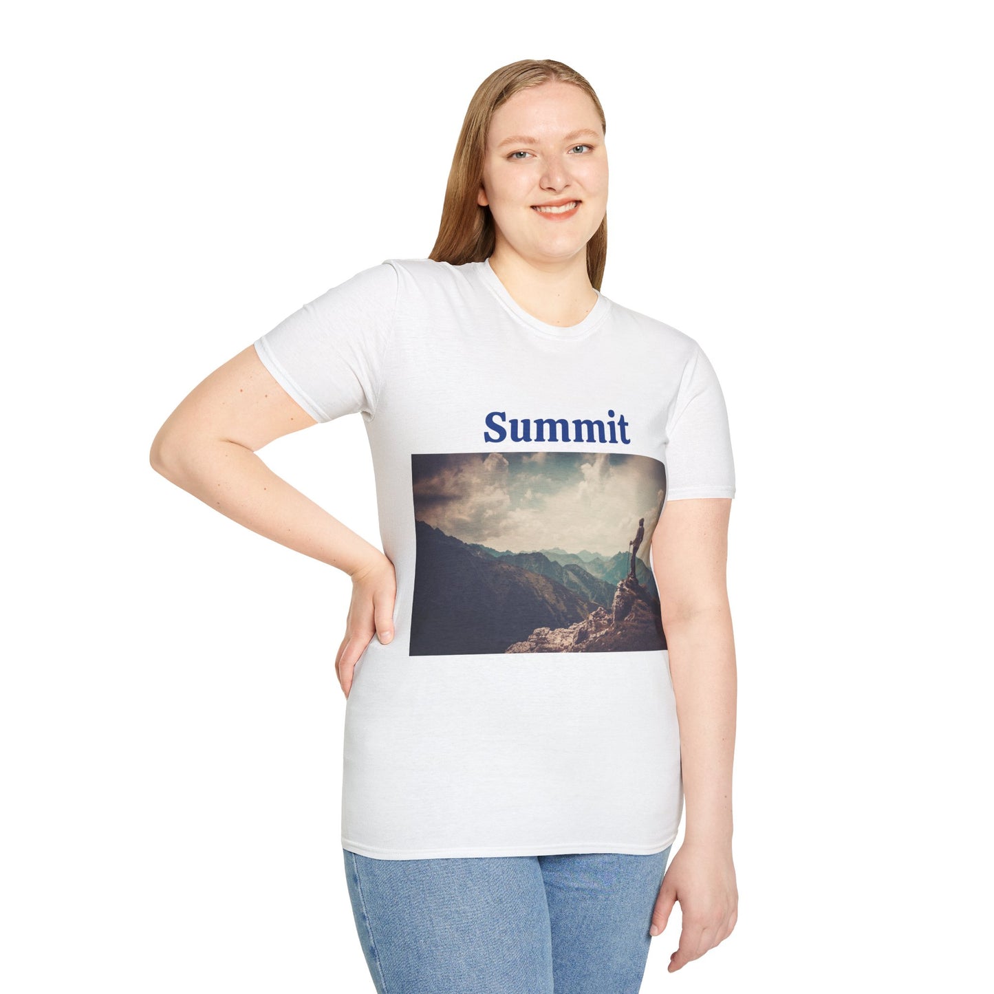 Summit Mountain View - Unisex Softstyle T-Shirt