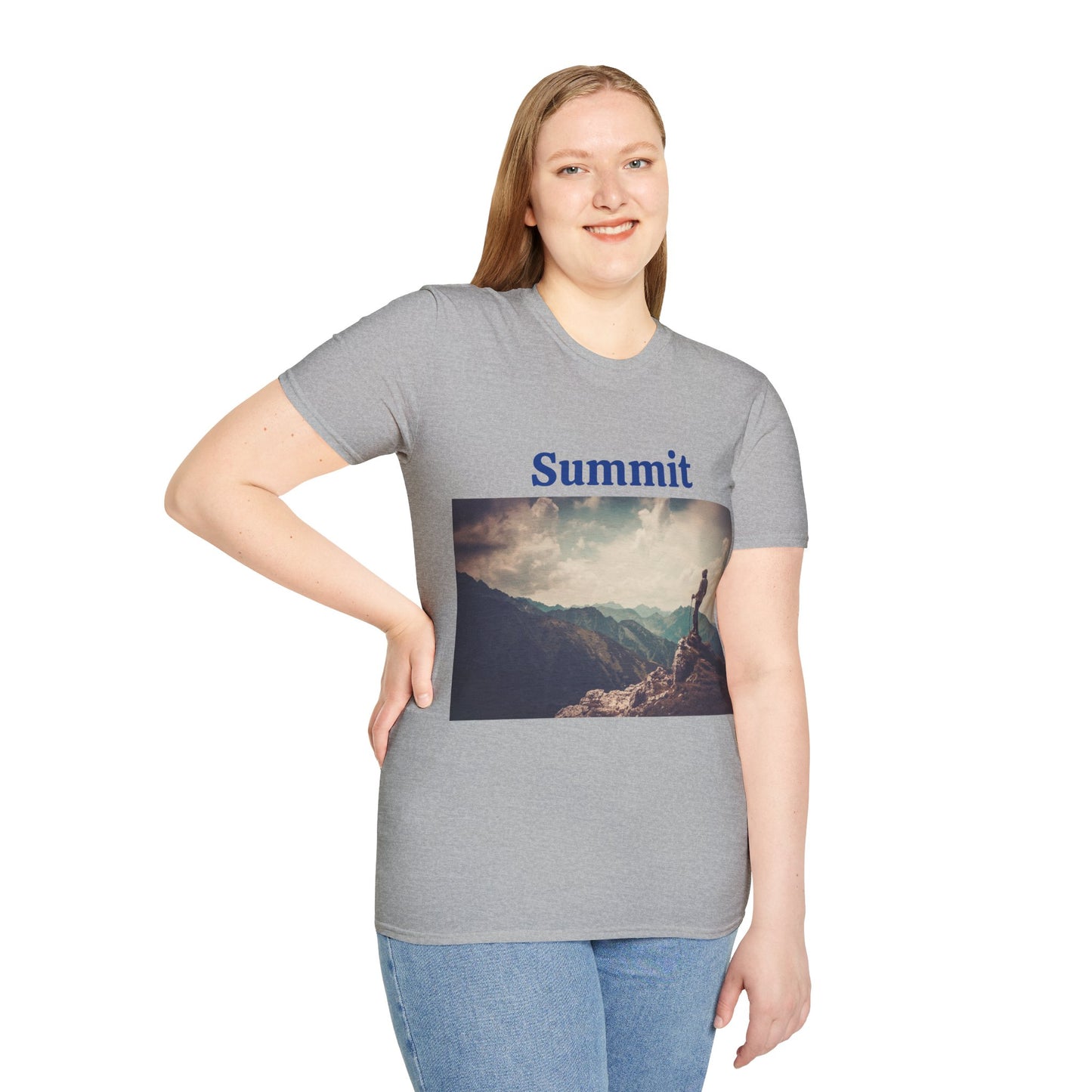 Summit Mountain View - Unisex Softstyle T-Shirt