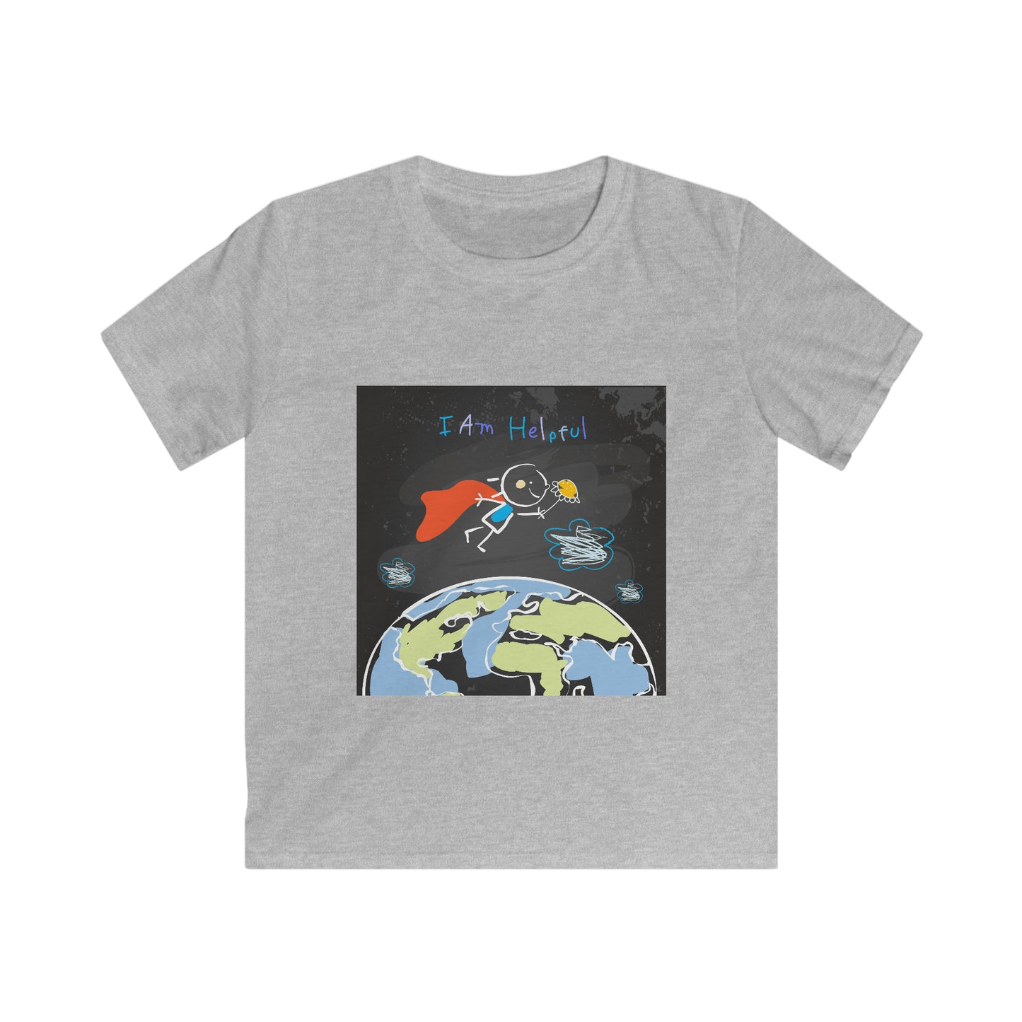 I am Helpful - Affirmations Kids Softstyle Tee