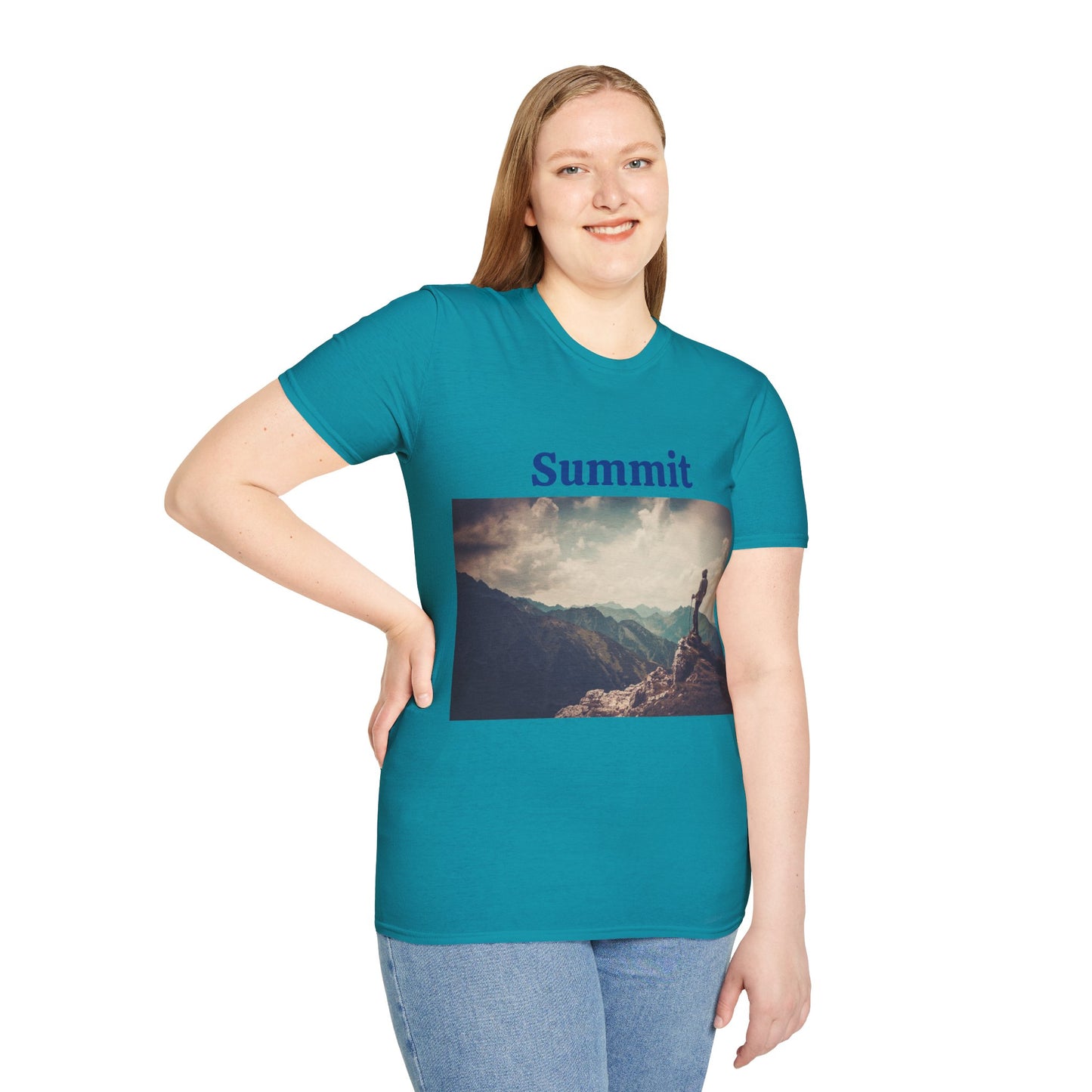 Summit Mountain View - Unisex Softstyle T-Shirt