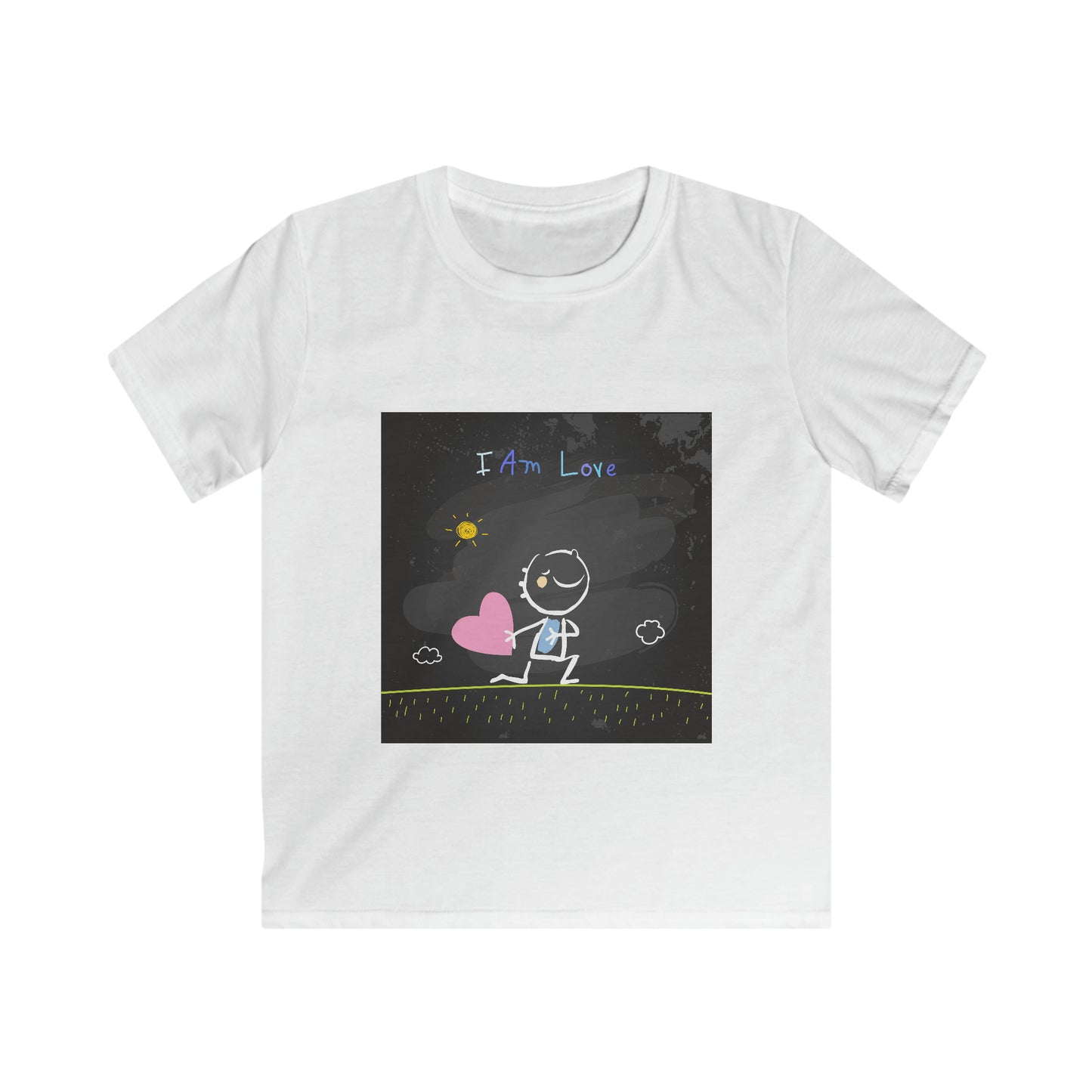 I am love Boy - Affirmation Kids Softstyle Tee