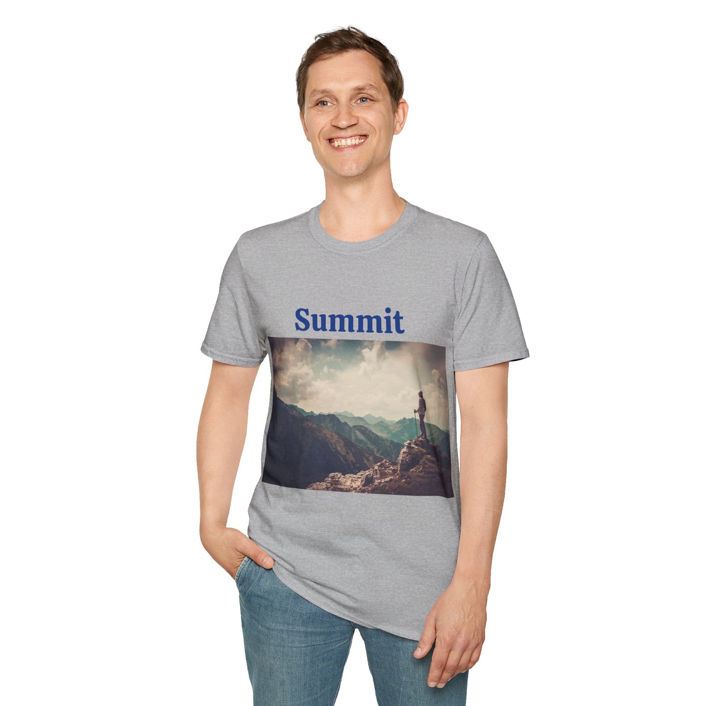 Summit Mountain View - Unisex Softstyle T-Shirt