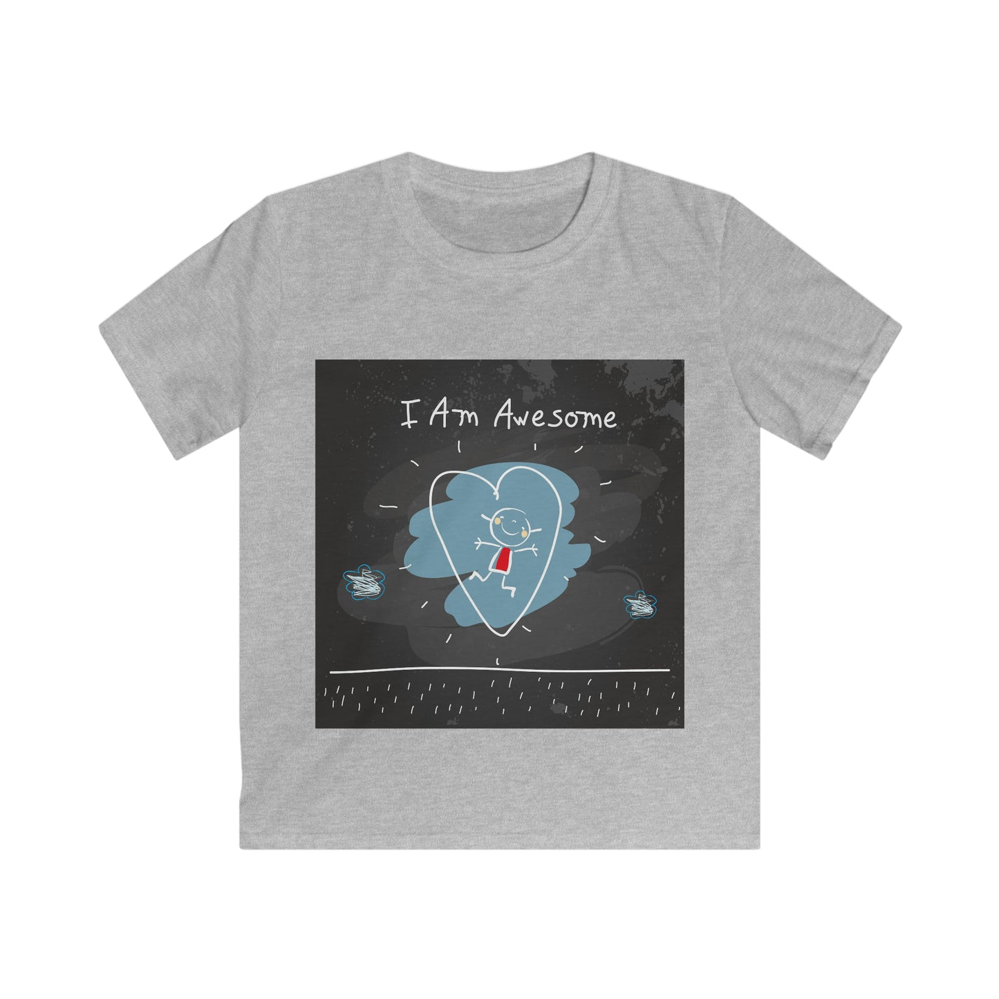 I am awesome - Affirmation Kids Softstyle Tee