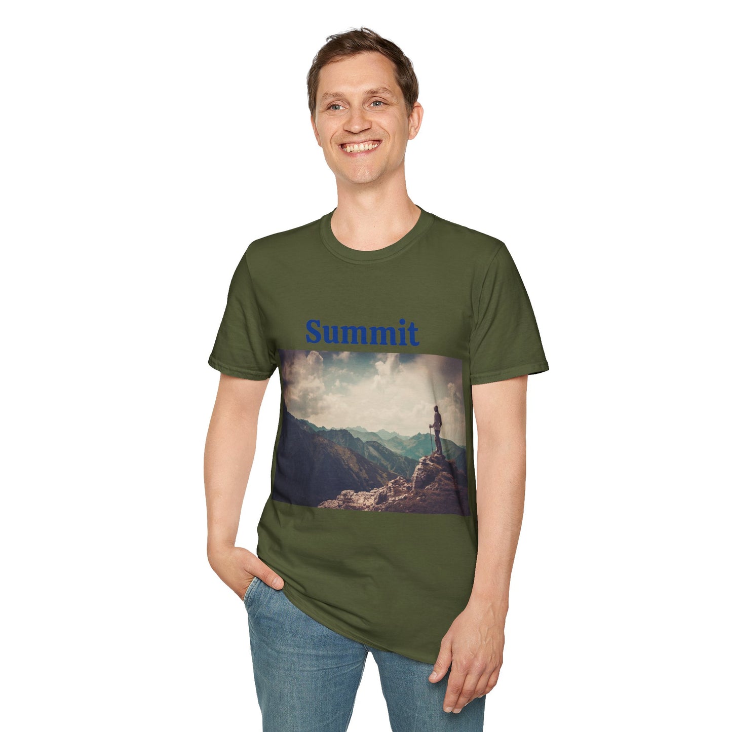 Summit Mountain View - Unisex Softstyle T-Shirt