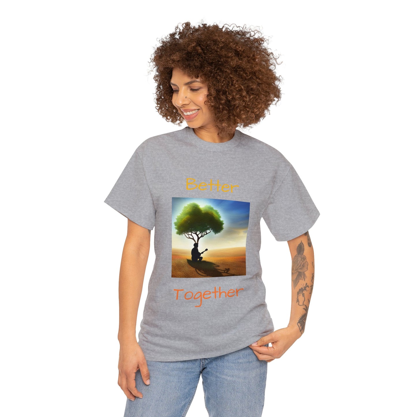 Better together affirmation - Unisex Heavy Cotton Tee, organic, sustainable,