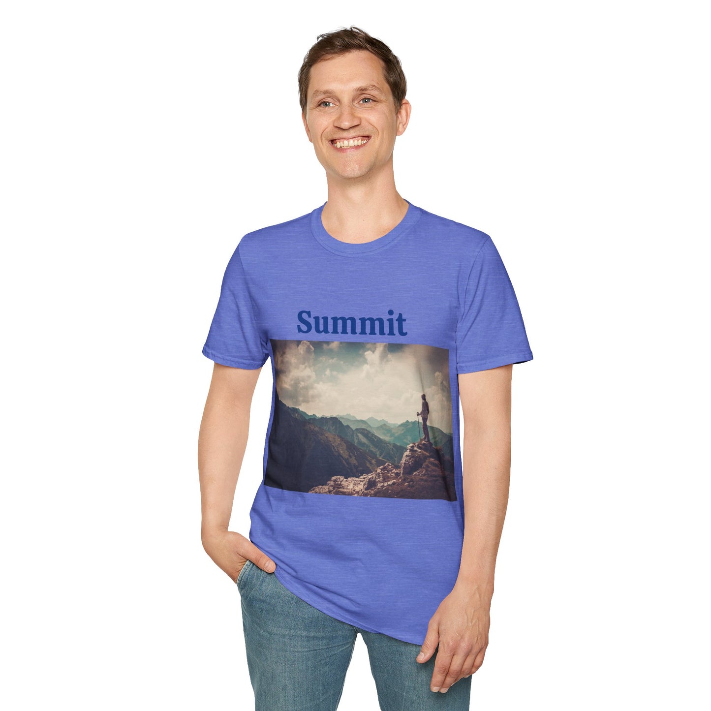 Summit Mountain View - Unisex Softstyle T-Shirt