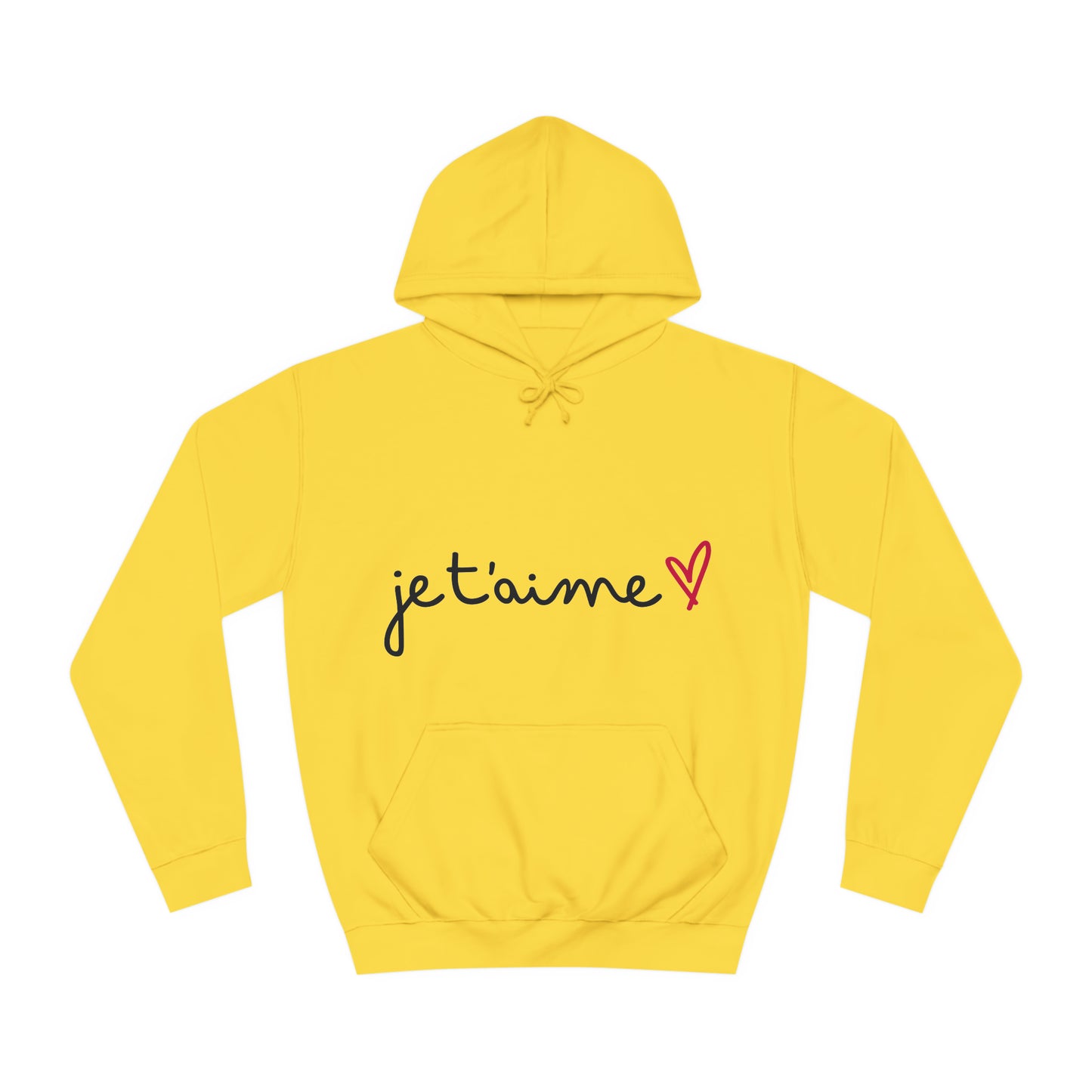 Jetaime - love - Unisex College Hoodie