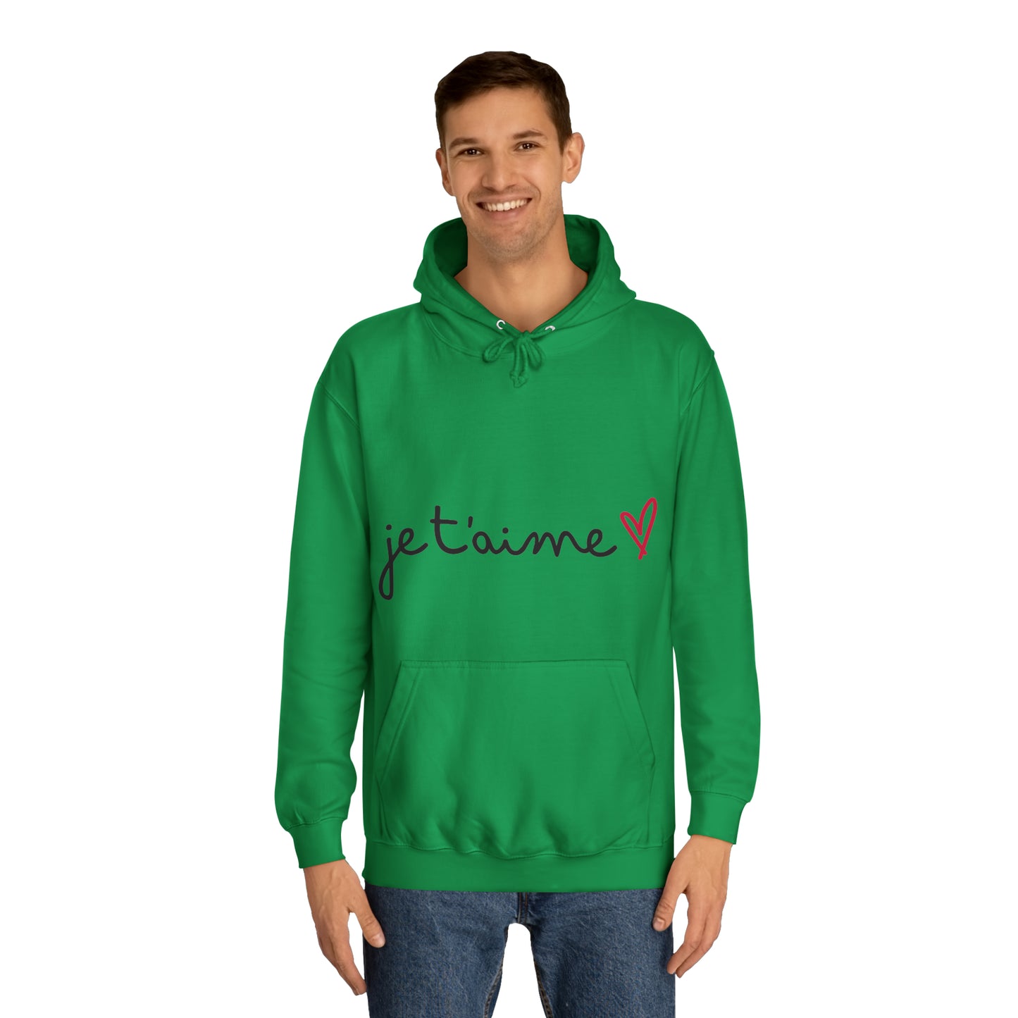 Jetaime - love - Unisex College Hoodie