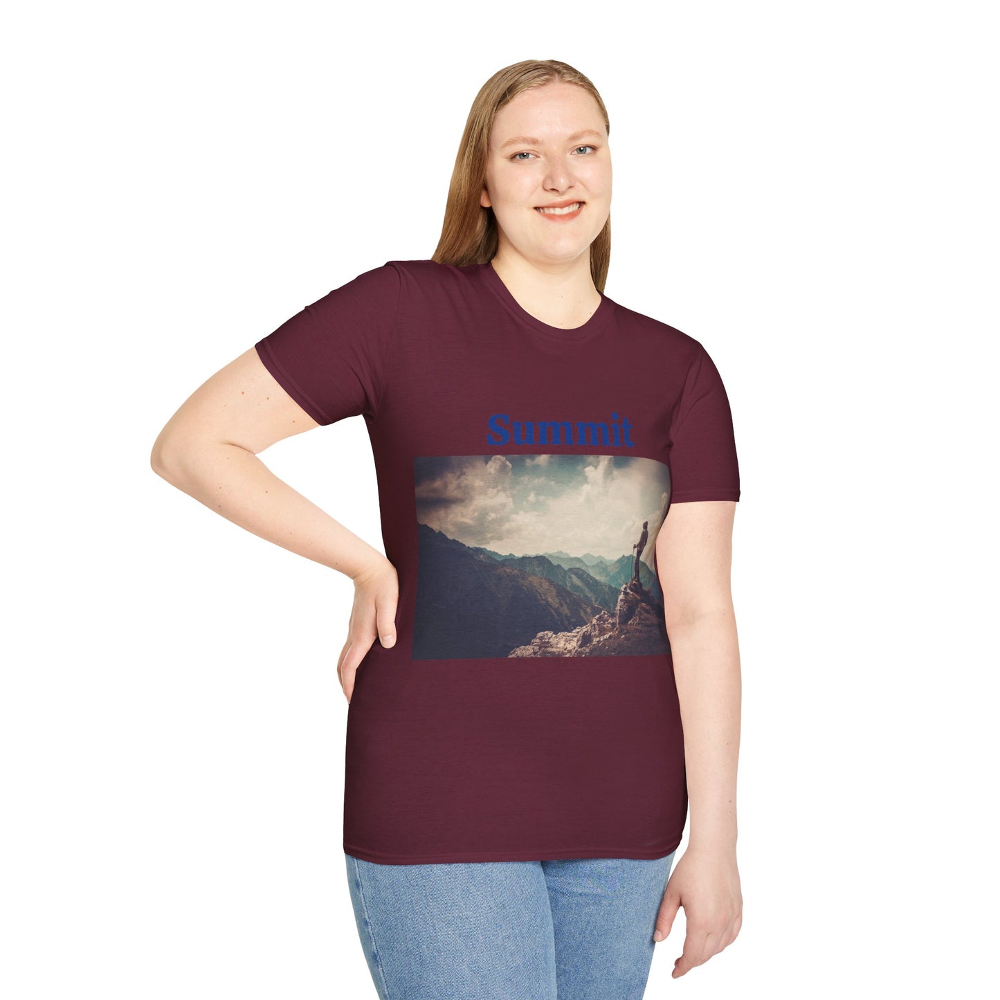 Summit Mountain View - Unisex Softstyle T-Shirt