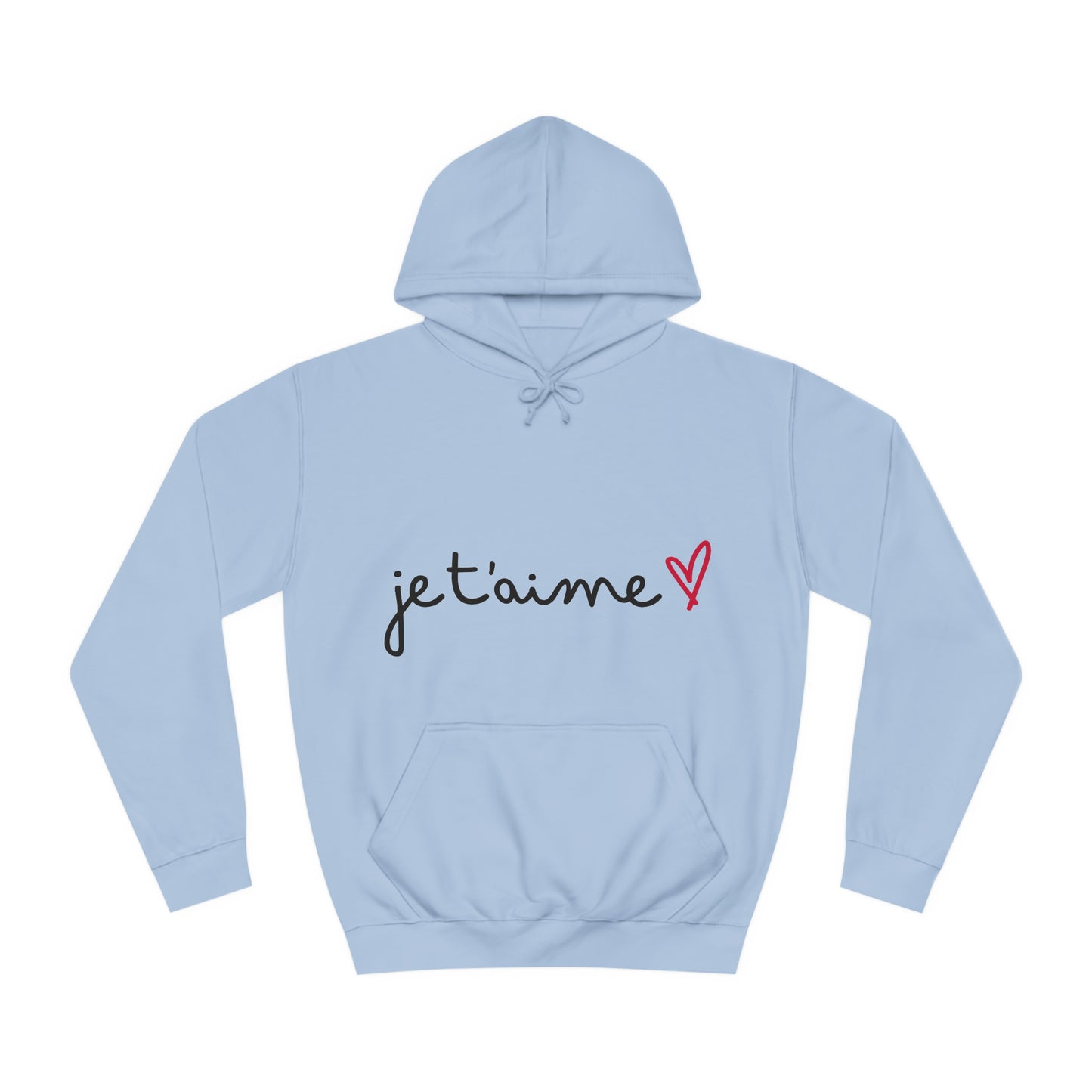 Jetaime - love - Unisex College Hoodie