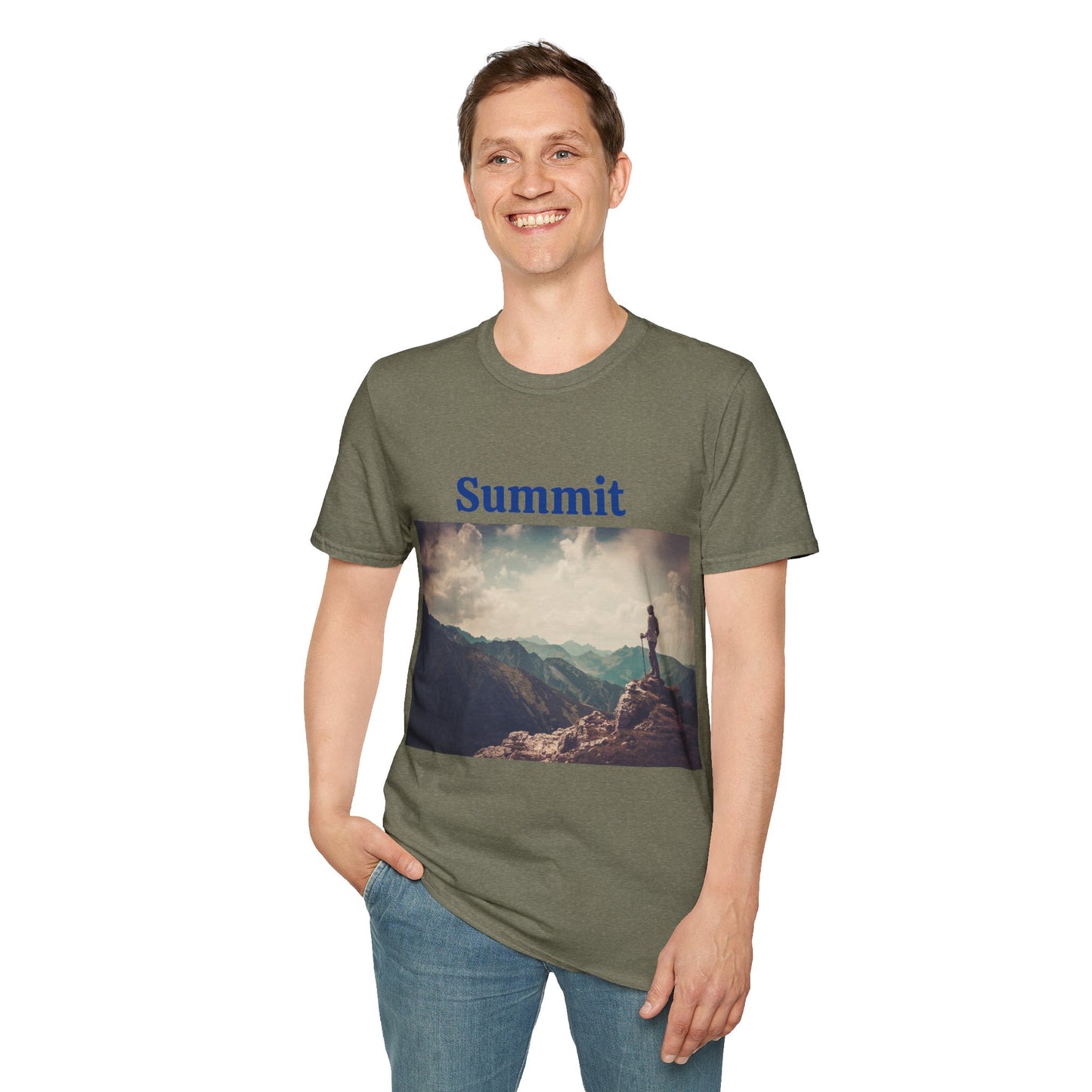 Summit Mountain View - Unisex Softstyle T-Shirt