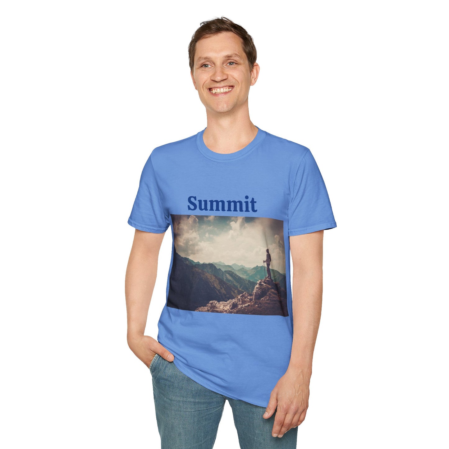 Summit Mountain View - Unisex Softstyle T-Shirt