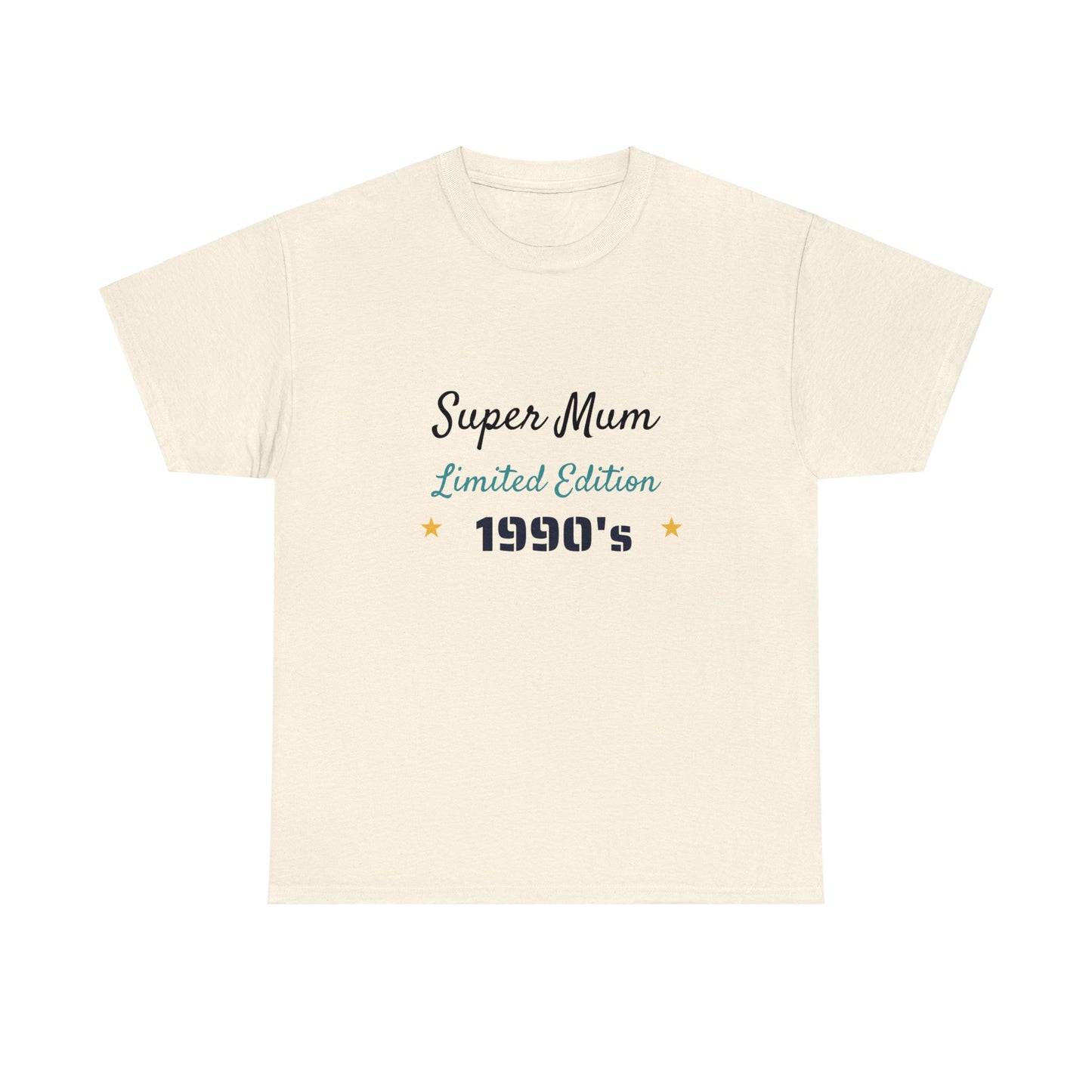 Mother's Day - super mum 1990's retro - Unisex Heavy Cotton Tee