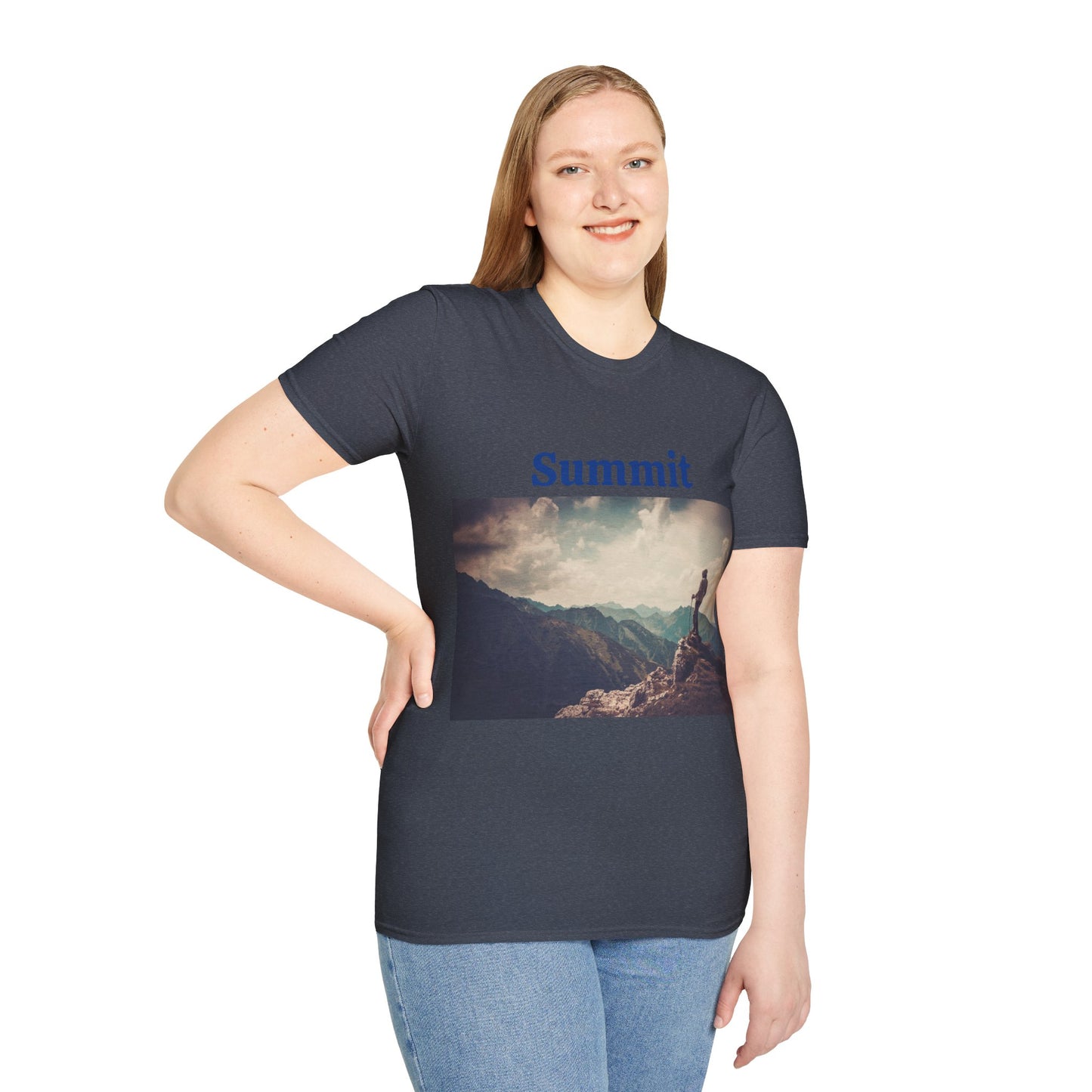 Summit Mountain View - Unisex Softstyle T-Shirt