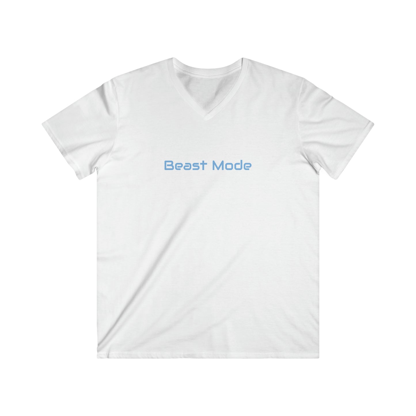 Beast mode - Affirmation Men's Fitted V-Neck Short Sleeve Tee