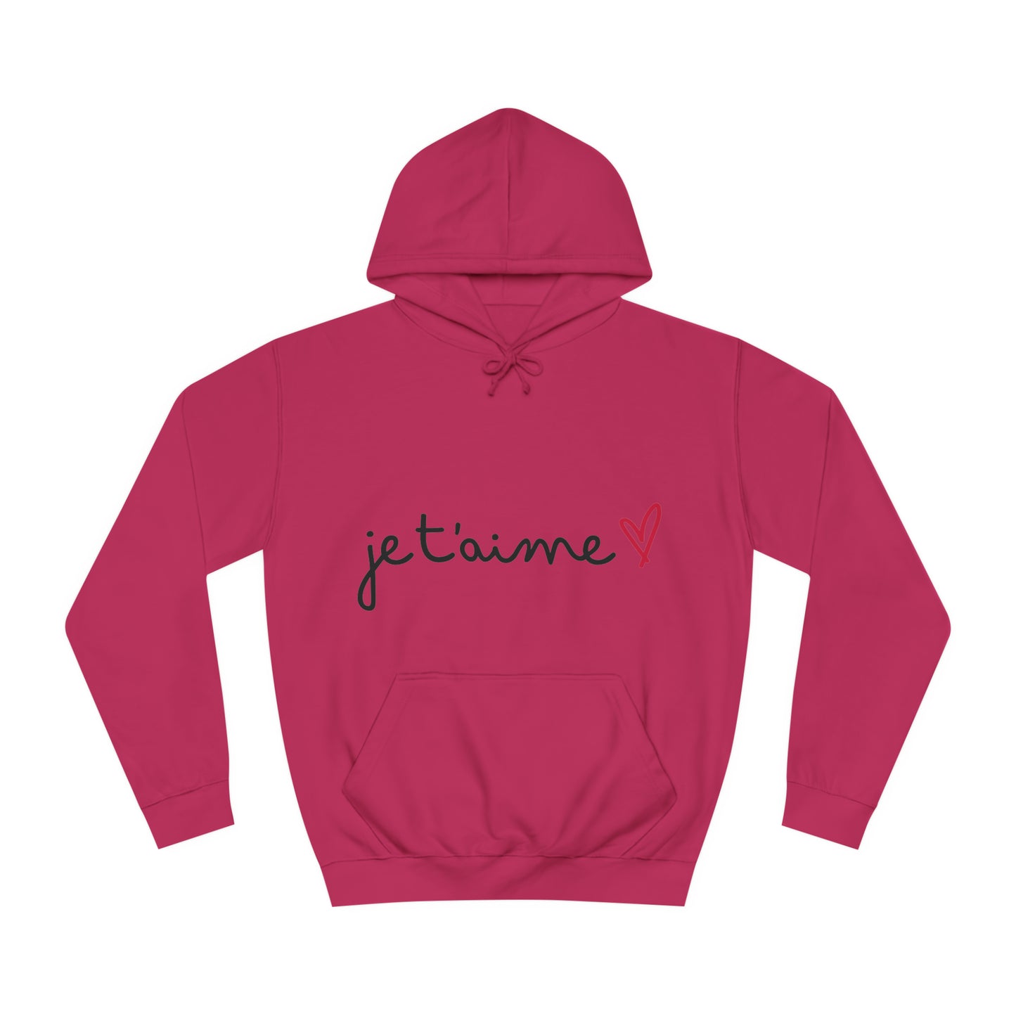 Jetaime - love - Unisex College Hoodie