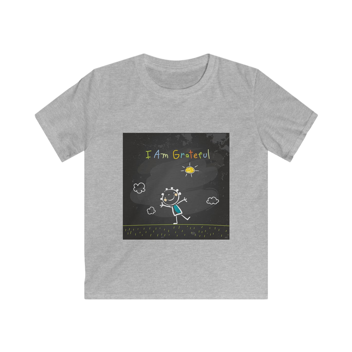 I am grateful - Affirmation Kids Softstyle Tee