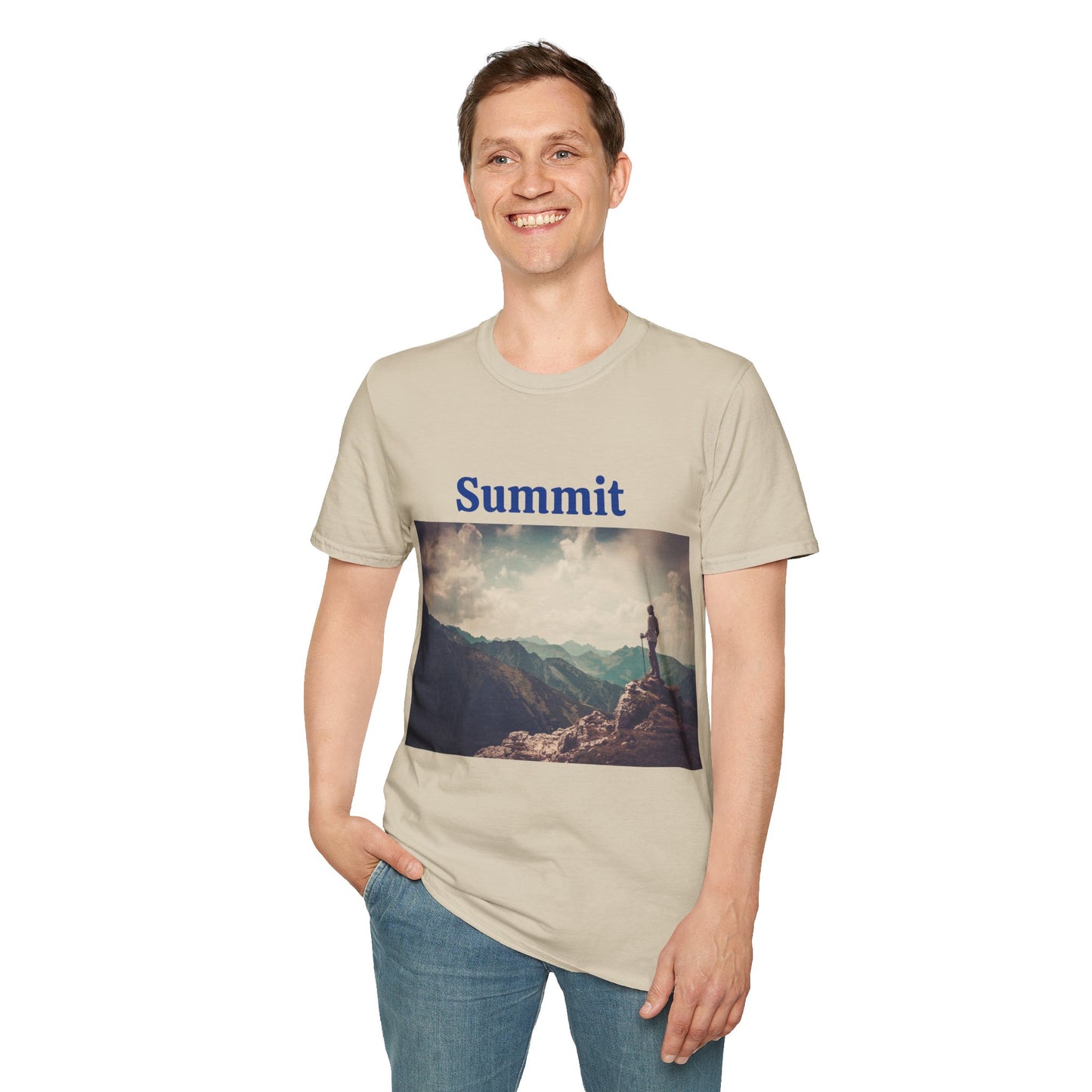 Summit Mountain View - Unisex Softstyle T-Shirt