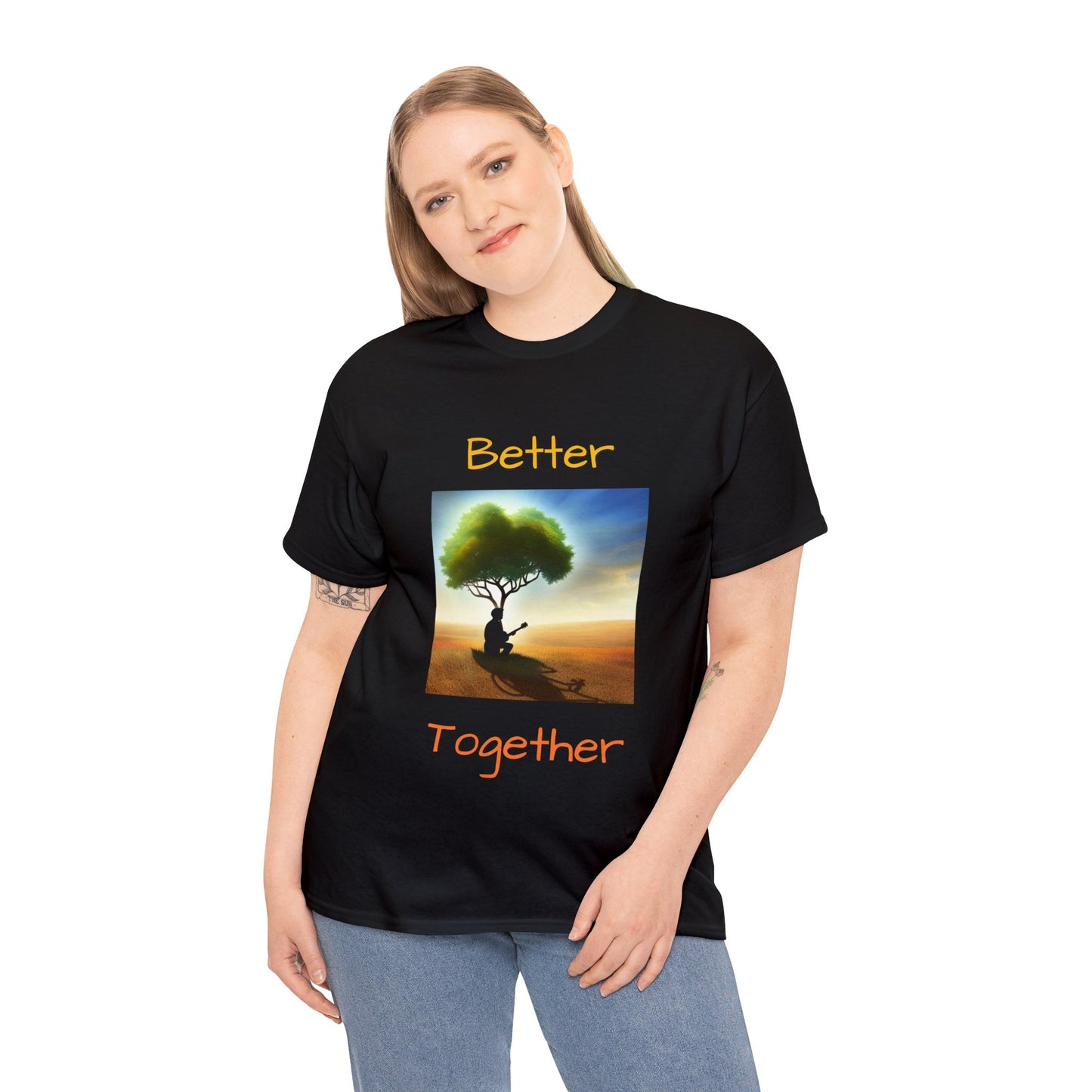 Better together affirmation - Unisex Heavy Cotton Tee, organic, sustainable,