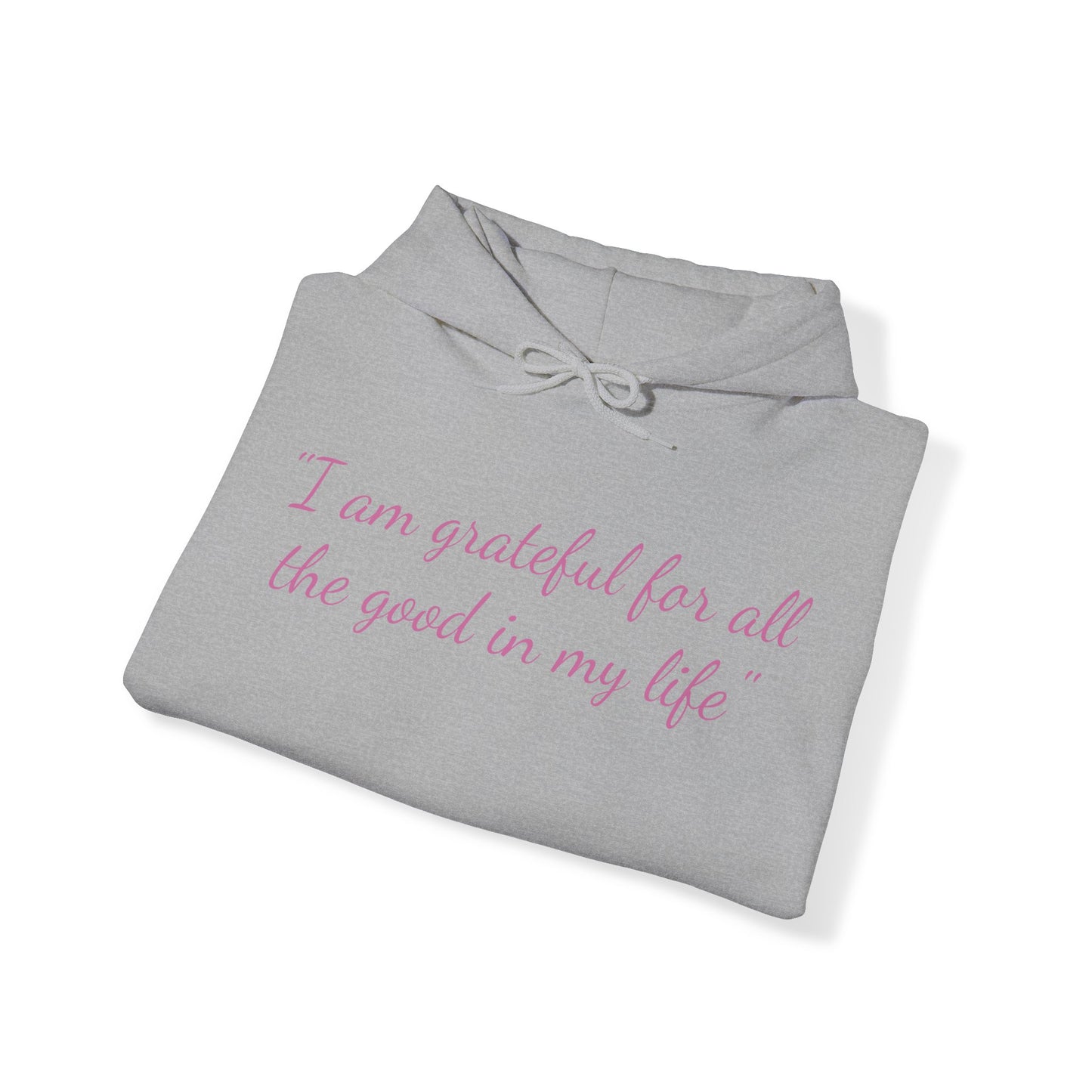 I am Grateful affirmation - Unisex Heavy Blend™ Hooded Sweatshirt