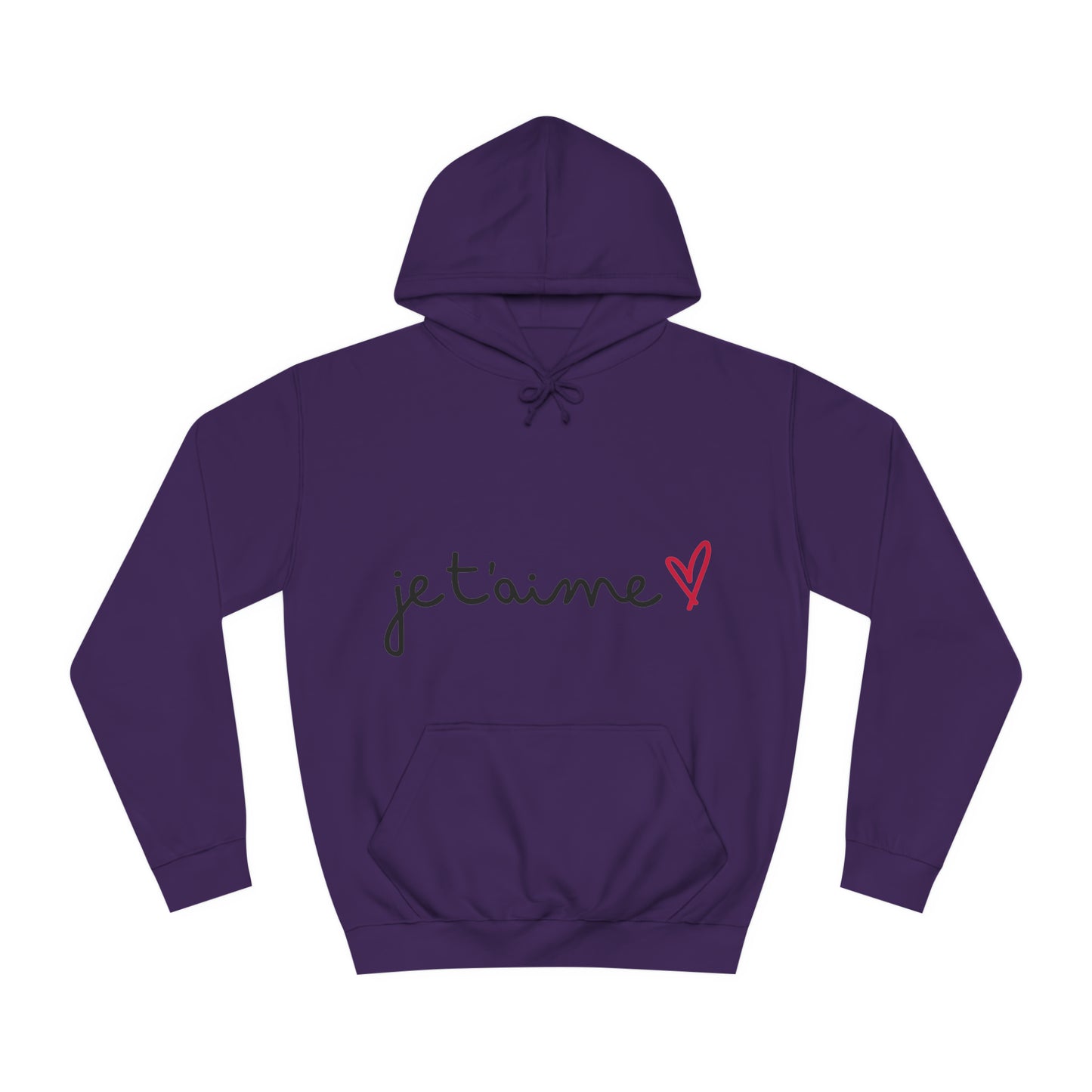 Jetaime - love - Unisex College Hoodie