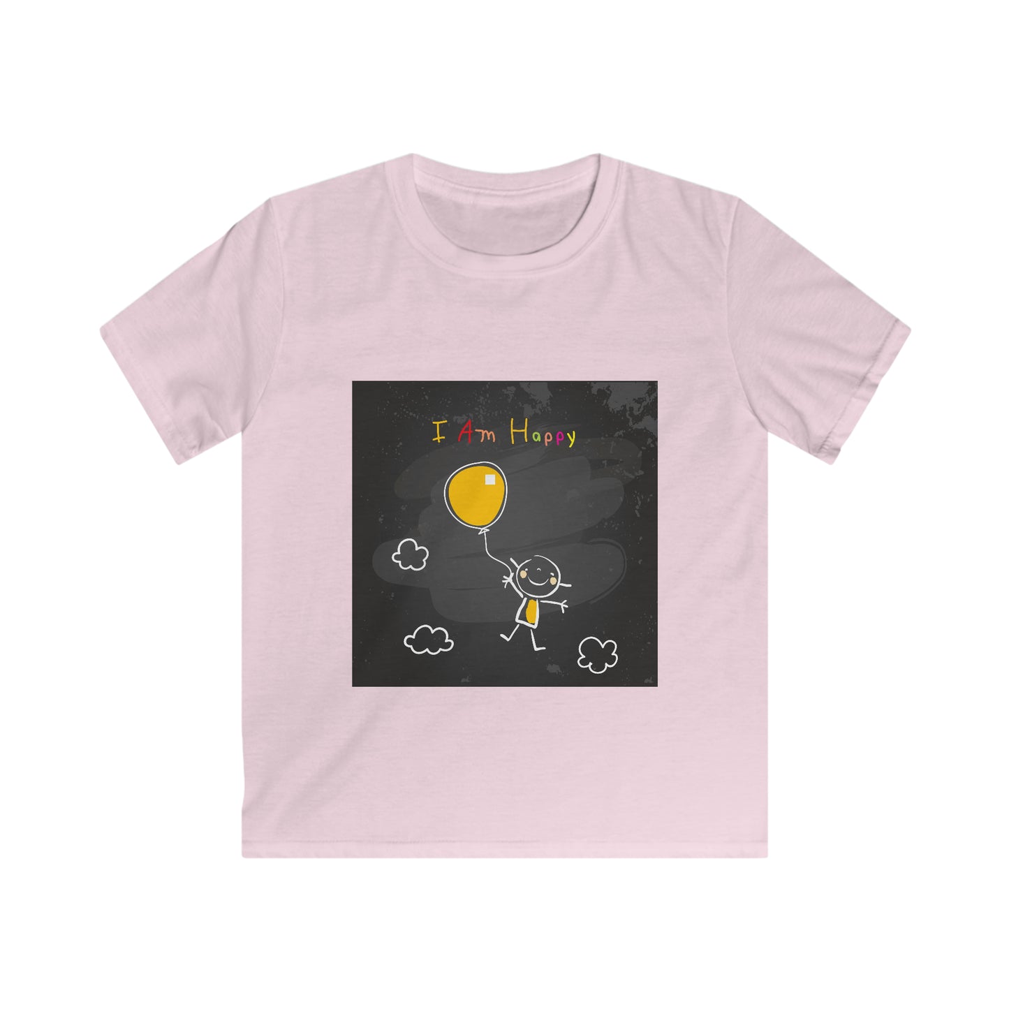 I am Happy - Affirmation Kids Softstyle Tee