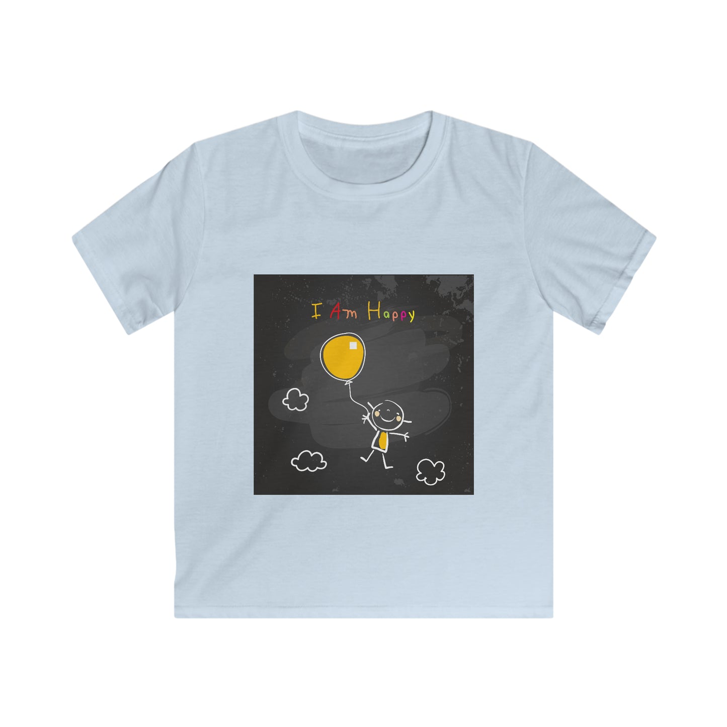 I am Happy - Affirmation Kids Softstyle Tee