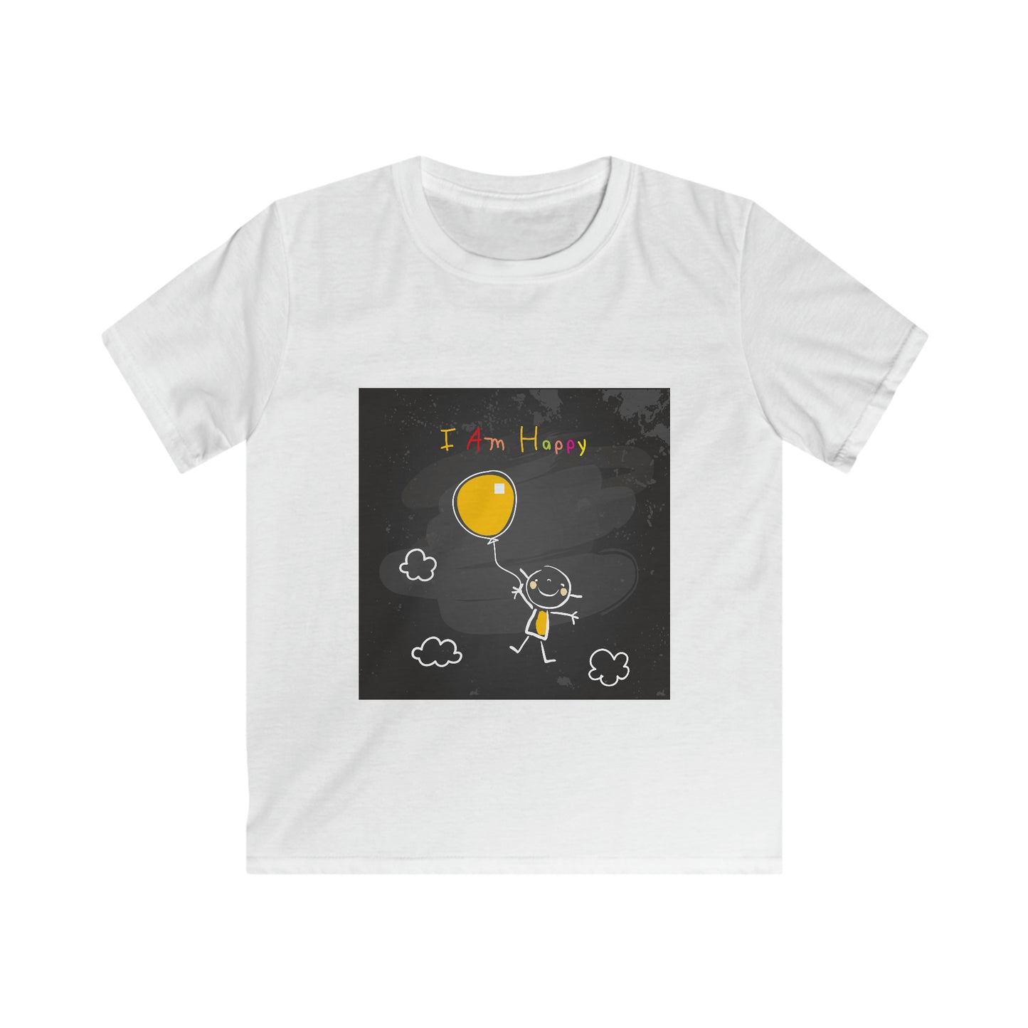 I am Happy - Affirmation Kids Softstyle Tee