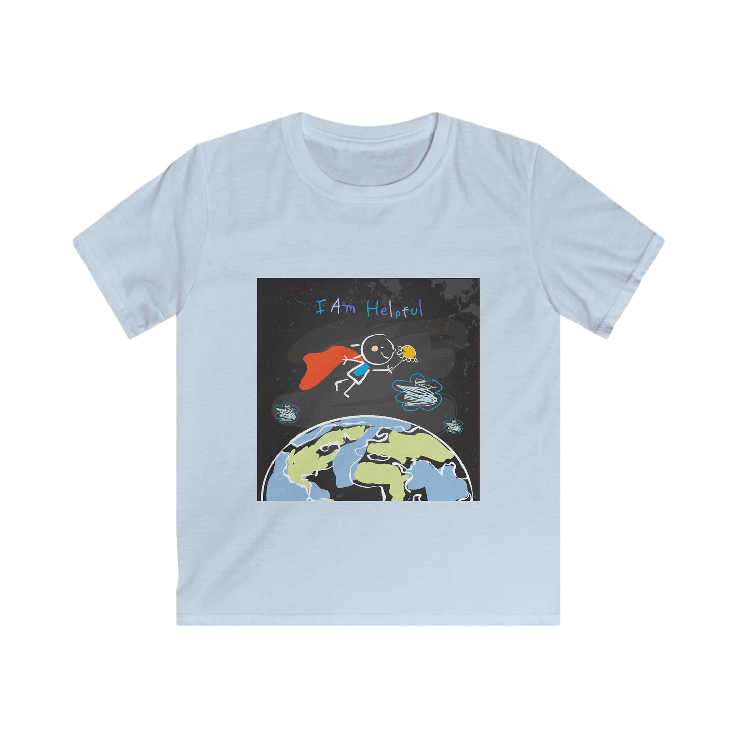 I am Helpful - Affirmations Kids Softstyle Tee