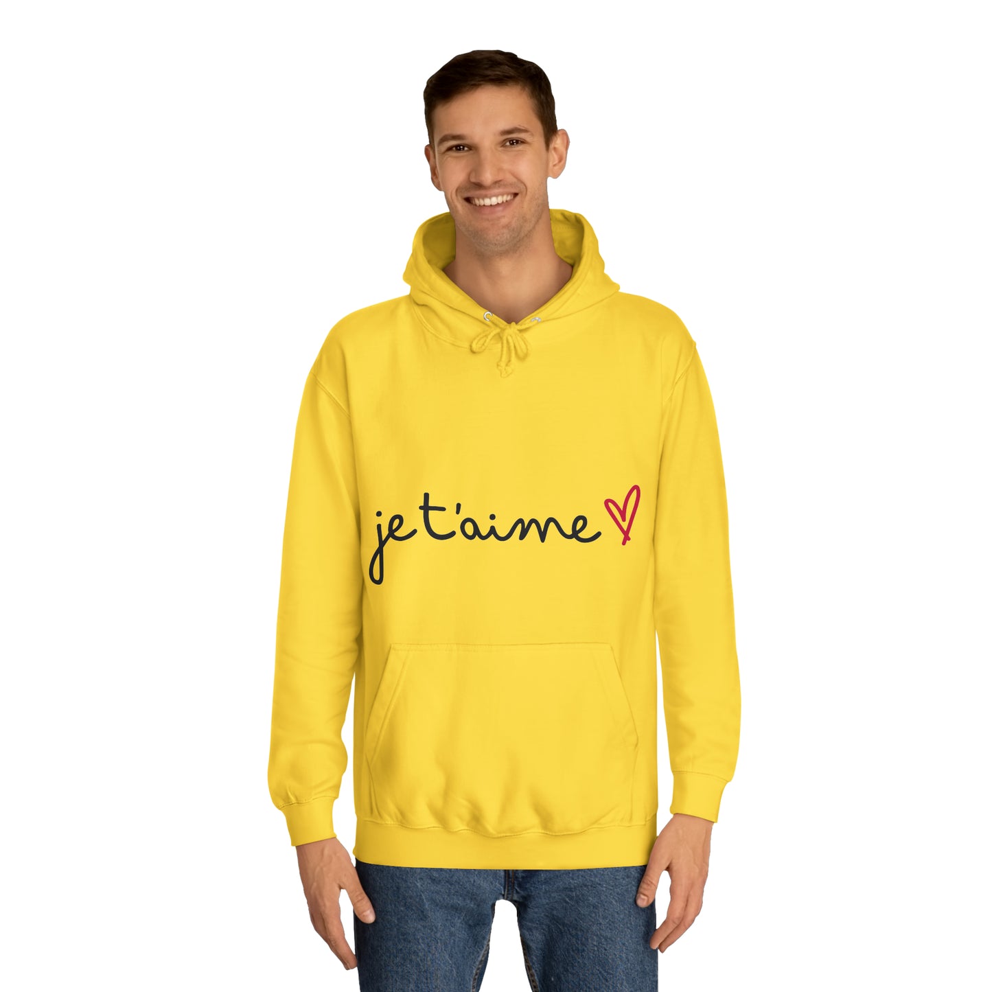 Jetaime - love - Unisex College Hoodie