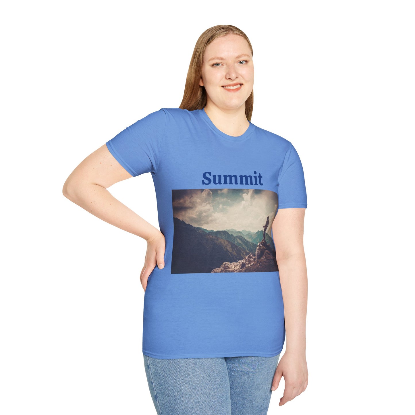 Summit Mountain View - Unisex Softstyle T-Shirt