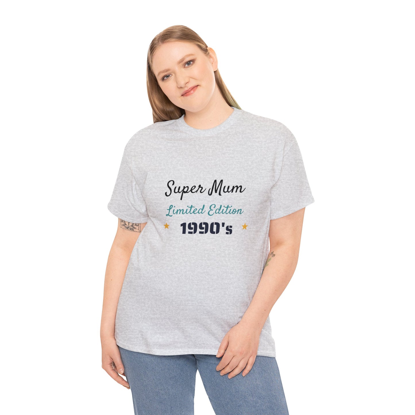 Mother's Day - super mum 1990's retro - Unisex Heavy Cotton Tee