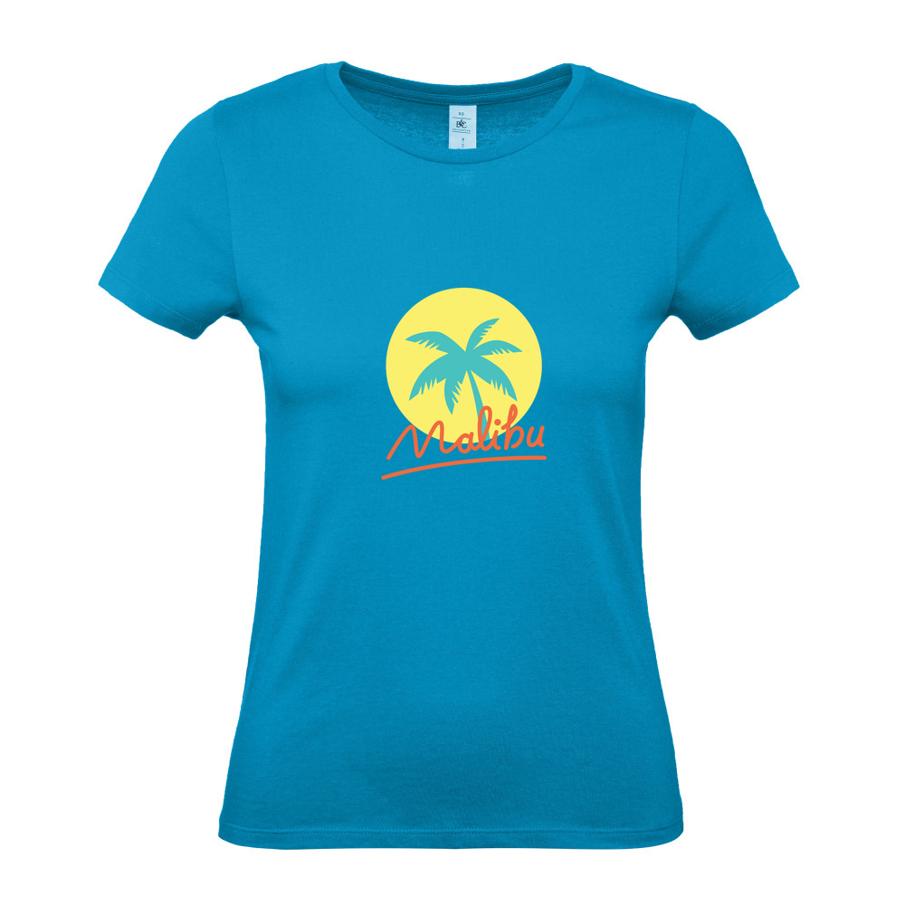 Malibu Summer - Ladies Fitted T-Shirt