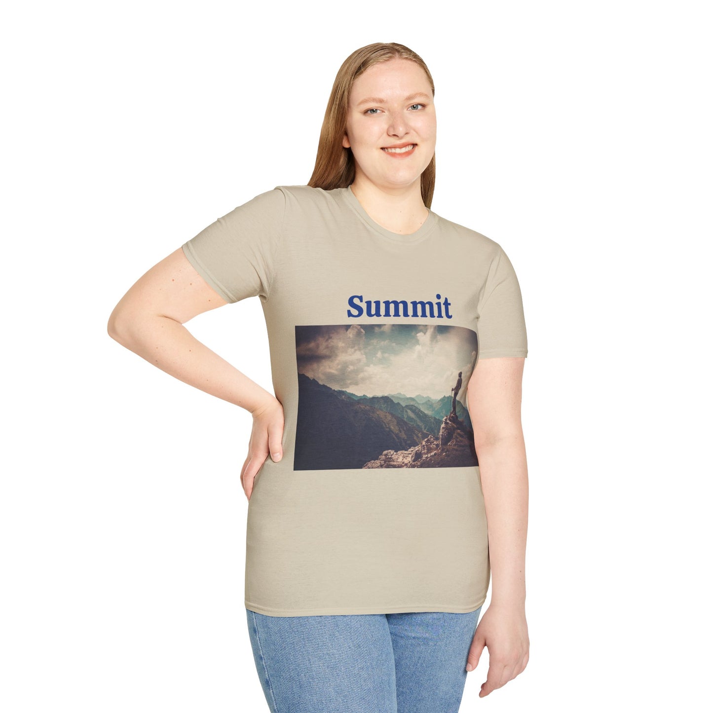 Summit Mountain View - Unisex Softstyle T-Shirt