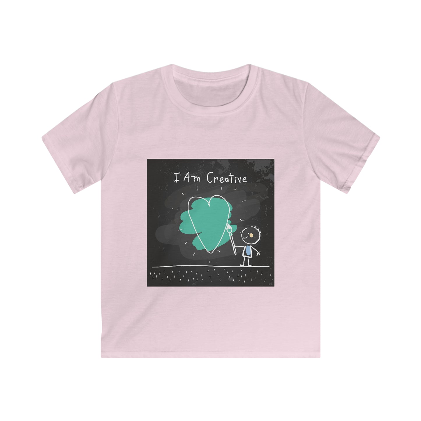 I am creative - Affirmations Kids Softstyle Tee