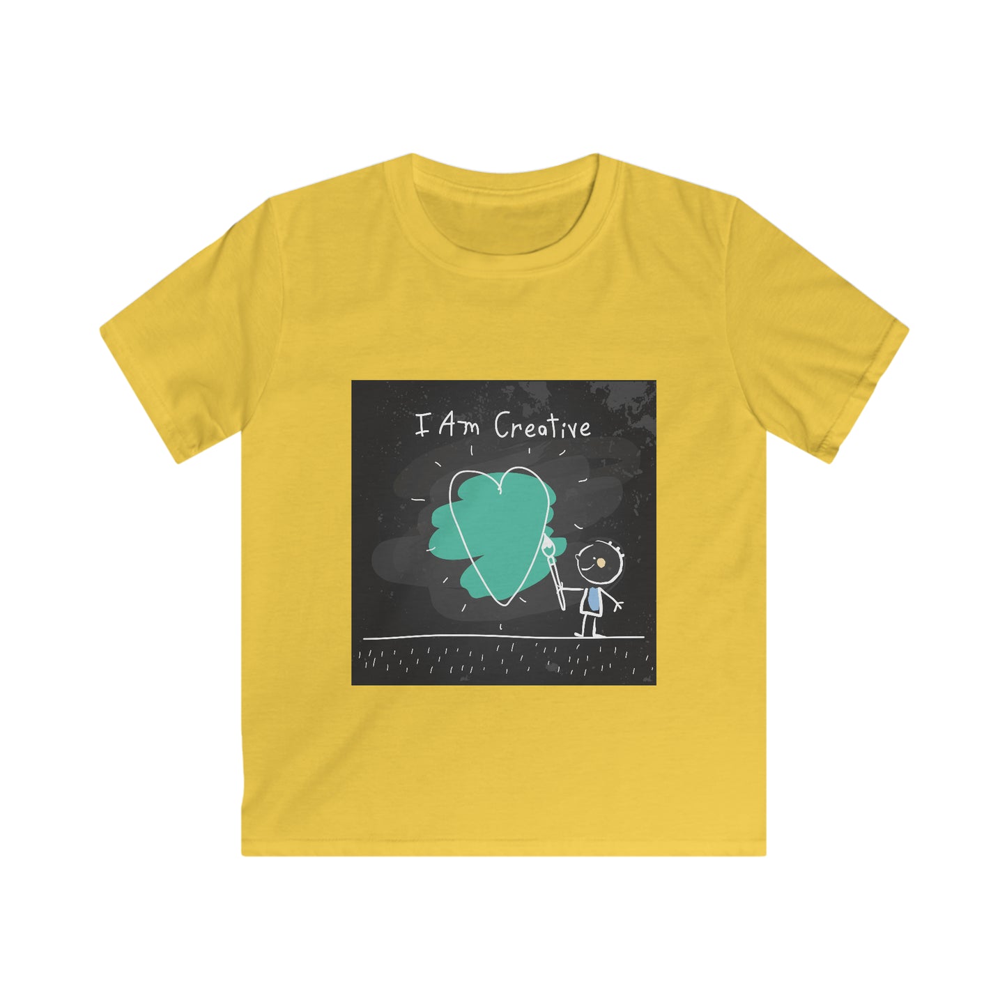 I am creative - Affirmations Kids Softstyle Tee