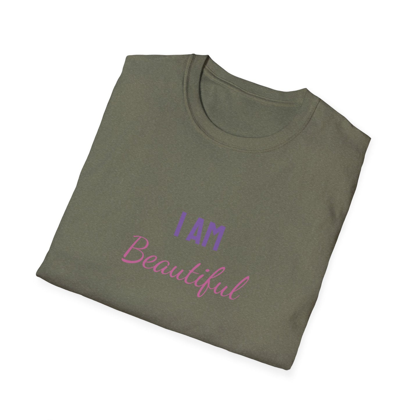 I am Beautiful - Affirmation Unisex Softstyle T-Shirt